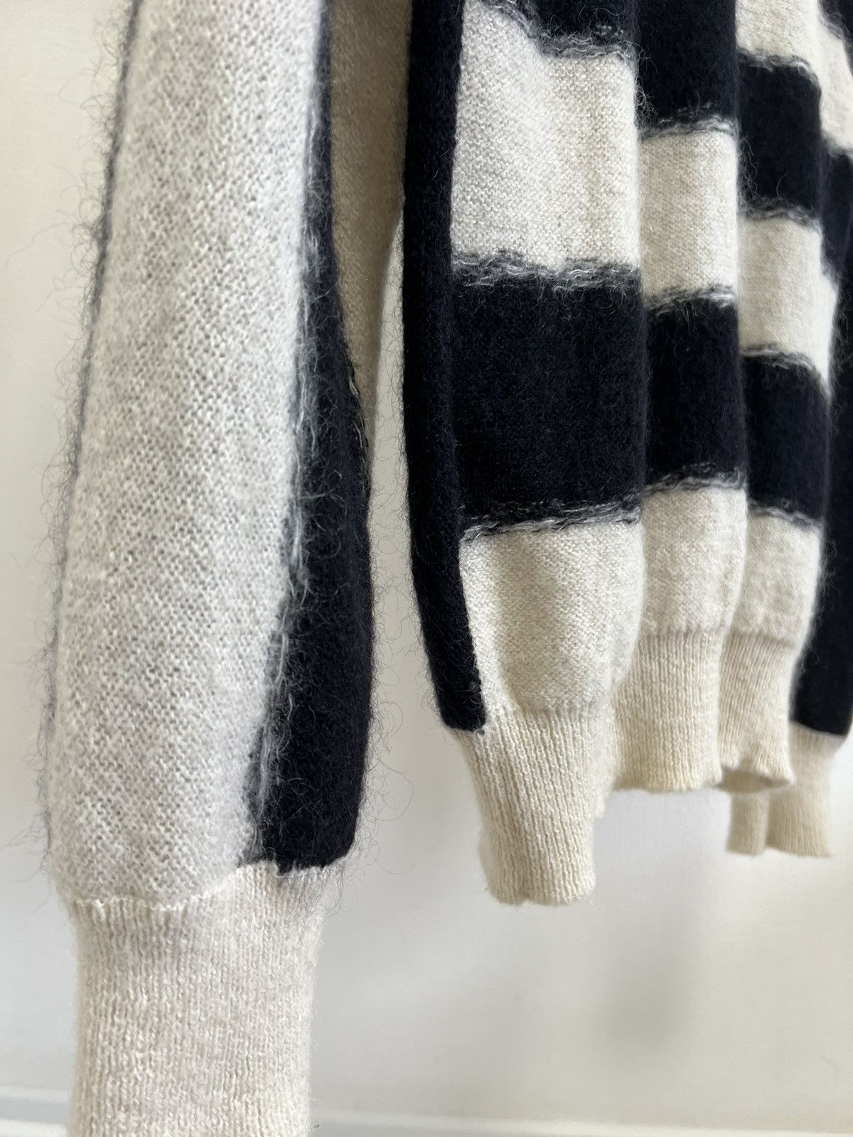 Maison Margiela Maison Margiela Striped Mohair Cardigan Size US L / EU 52-54 / 3 - 5 Thumbnail