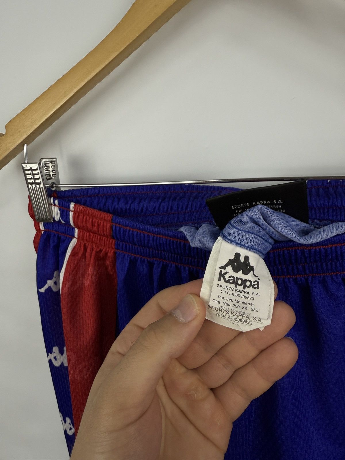 Kappa 🇪🇸 Vintage 90s Kappa Barcelona Soccer Shorts Rare Retro Hype Size US 34 / EU 50 - 5 Thumbnail