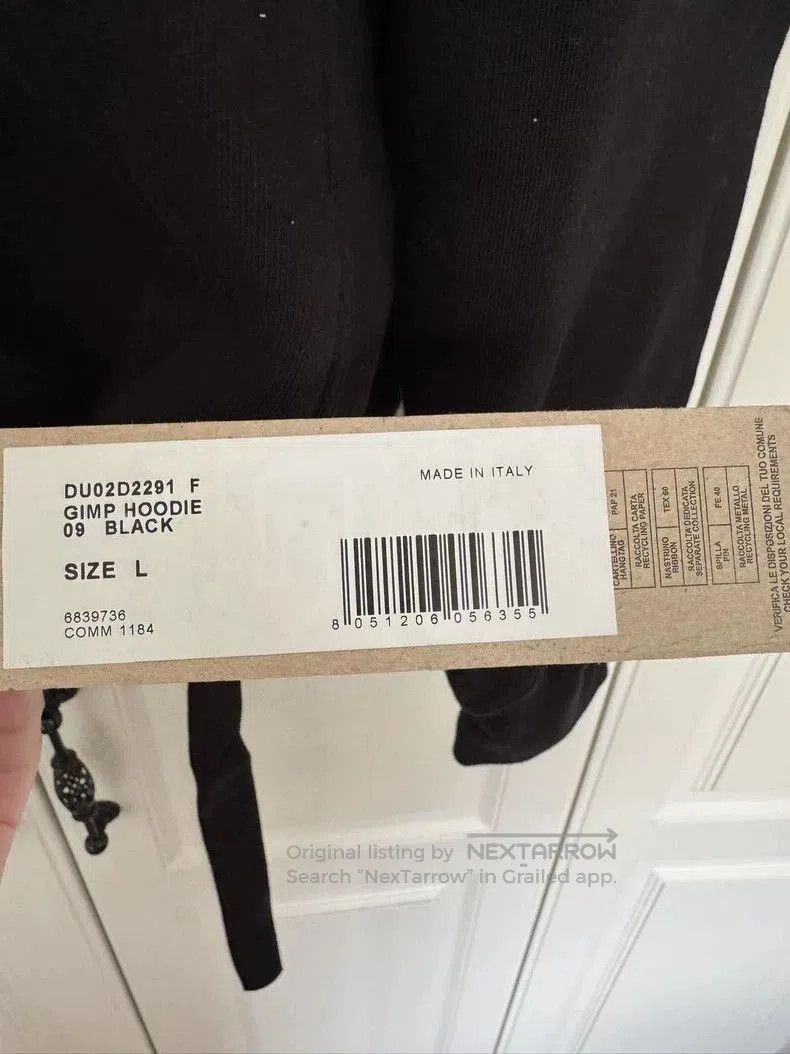 Rick Owens Drkshdw Rick Owens Drkshdw Jumbo IMP Hoodie. Size US L / EU 52-54 / 3 - 7 Thumbnail