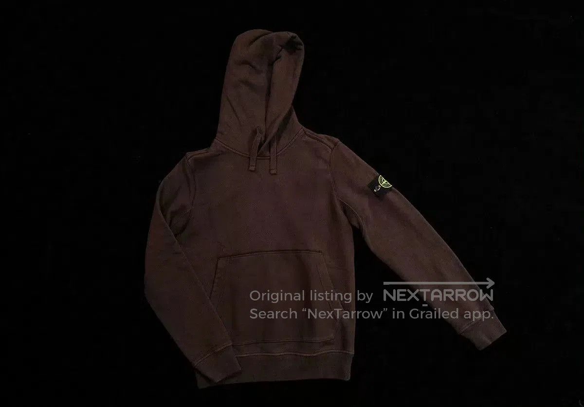 Stone Island stone island hooded sweatshirt in deep brown. Size US S / EU 44-46 / 1 - 2 Thumbnail