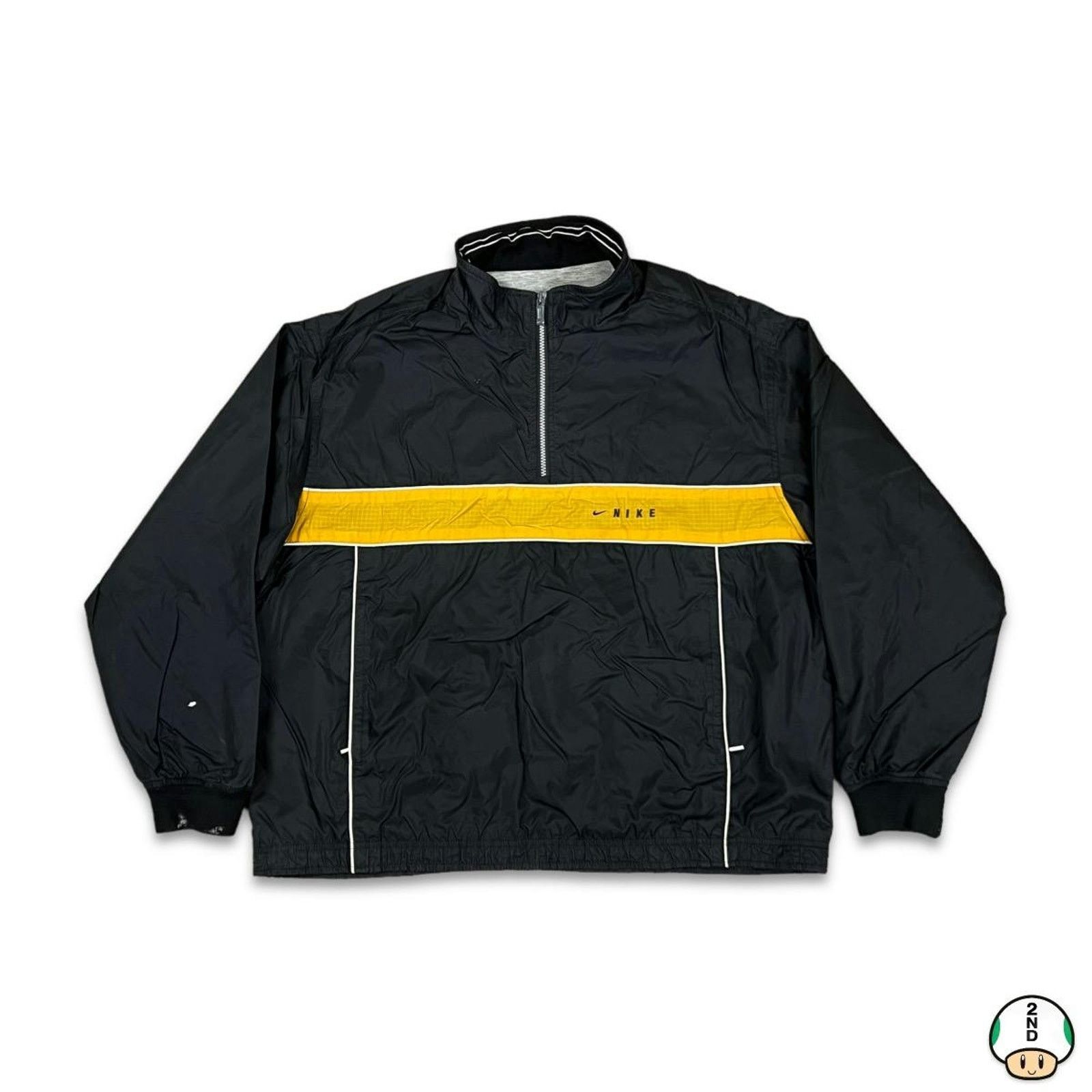 Nike × Vintage Nike Sportswear Jacket Large Swoosh Full Zip 90s Windbreaker Size US L / EU 52-54 / 3 - 1 Thumbnail