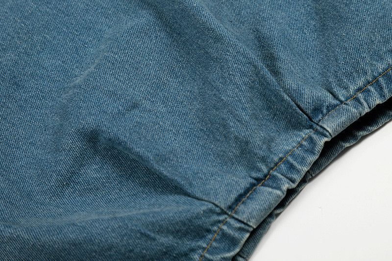 Vintage Washed & Distressed Wide-Leg Curved-Seam Jeans Size US 32 / EU 48 - 5 Thumbnail