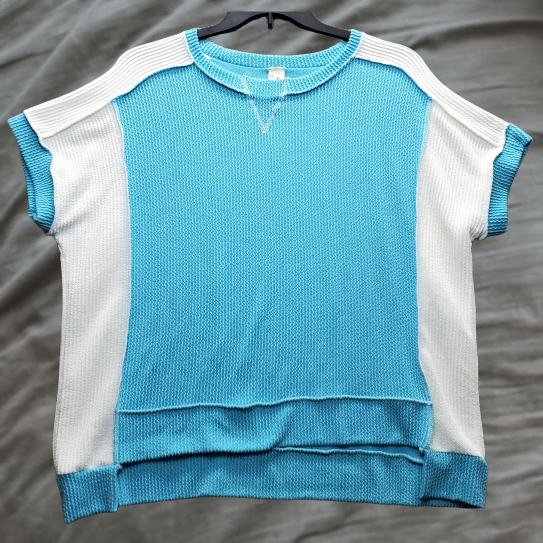 Vintage 7th Ray T-Shirt Womens Small Multi Ribbed Short Sleeve Crew Neck Pullover Size S / US 4 / IT 40 - 1 Thumbnail