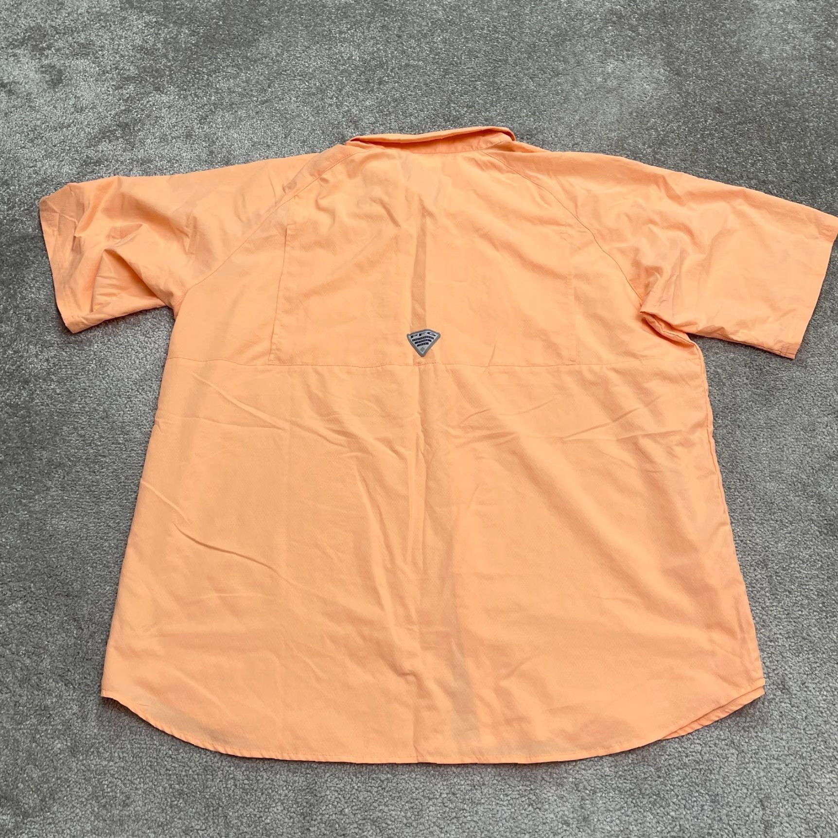 Vintage Columbia PFG Omni Shade Tamiami Shirt Mens XL Orange Short Sleeve Button-Up Pocket Top Size US XL / EU 56 / 4 - 2 Thumbnail