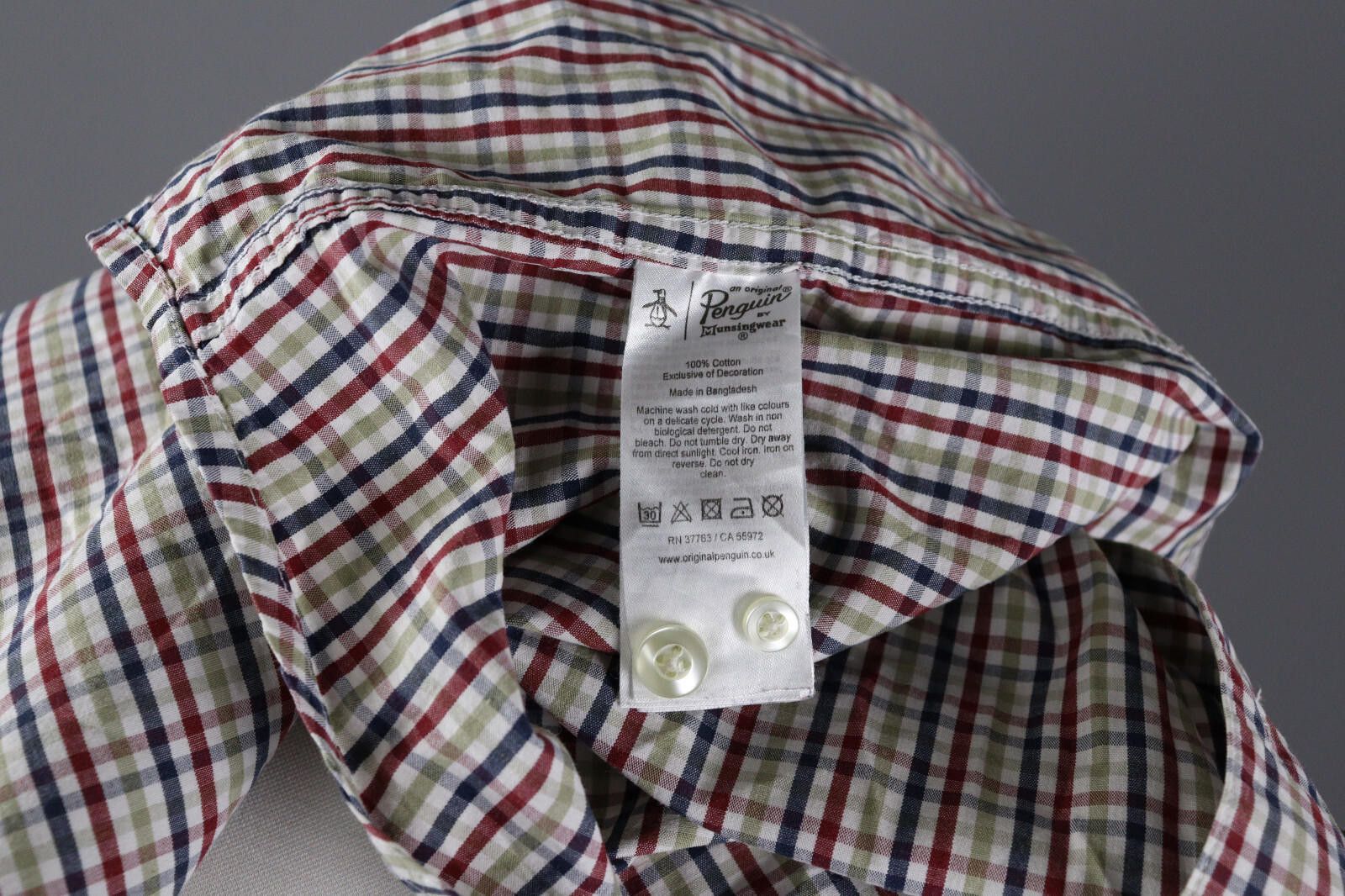 Original Penguin Men Penguin Heritage Slim Fit Casual Shirt Cotton Size XL Size US XL / EU 56 / 4 - 10 Thumbnail