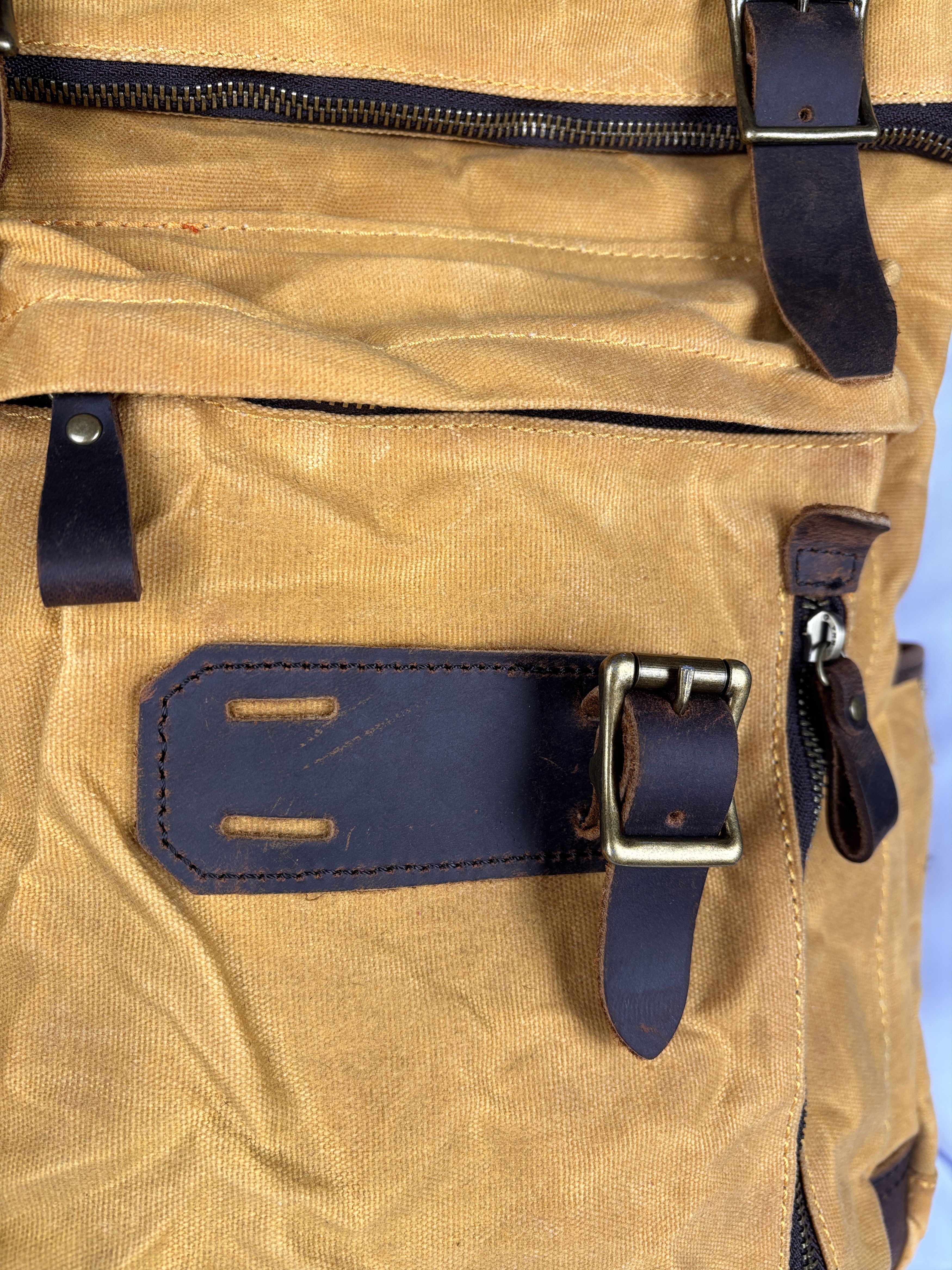 Other Gandys Canvas Wax Waxed Cotton Backpack Travel Outdoor Size ONE SIZE - 5 Thumbnail