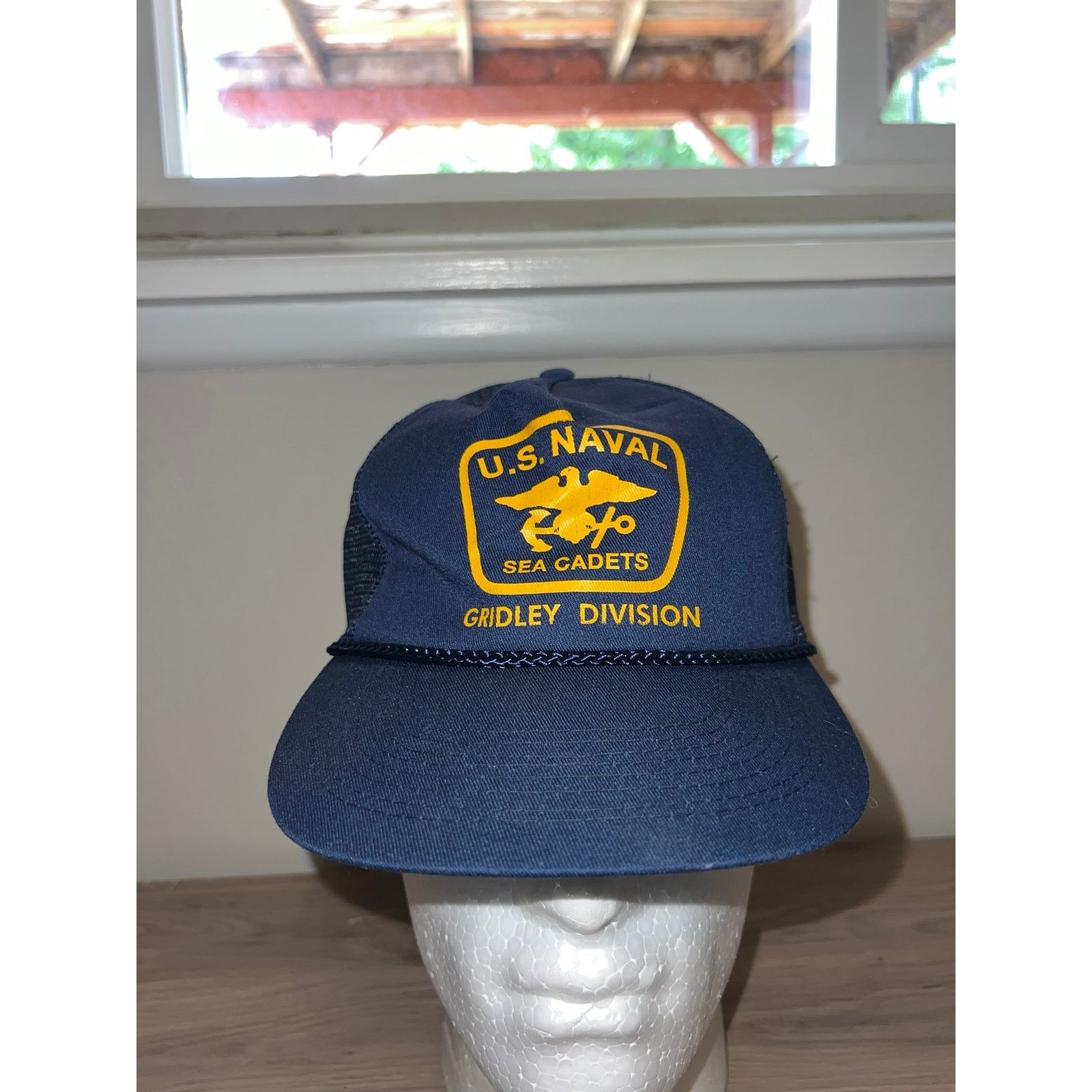 Vintage 90s US Naval Sea Cadets Gridley Division U.S. Hat Snapback Size ONE SIZE - 2 Thumbnail
