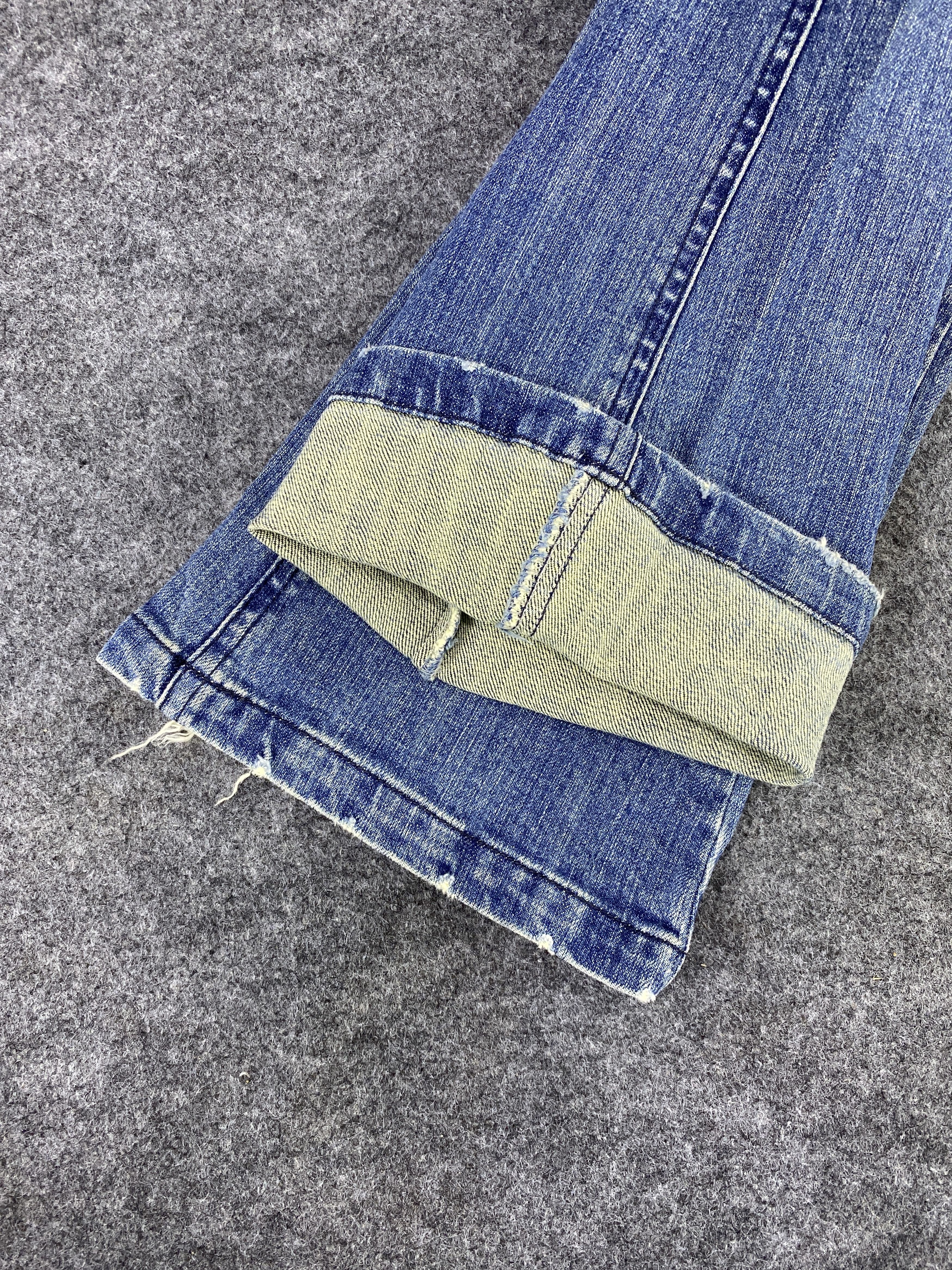 Japanese Brand Japanese Brand Blue Wash Flare Jeans - J1055 Size 29" - 14 Thumbnail