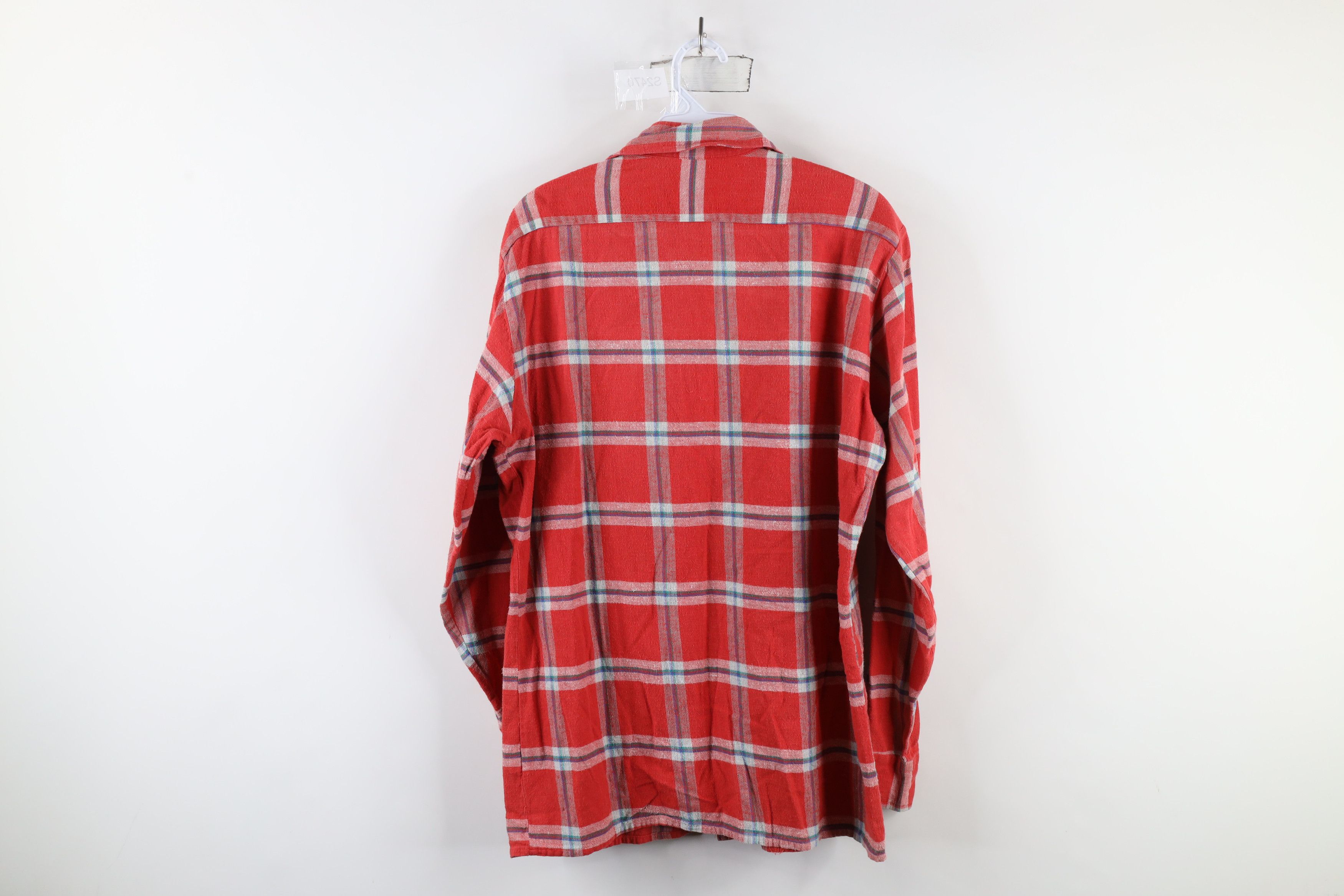 Vintage Vintage 70s Streetwear Flannel Collared Button Shirt Plaid Size US M / EU 48-50 / 2 - 8 Thumbnail