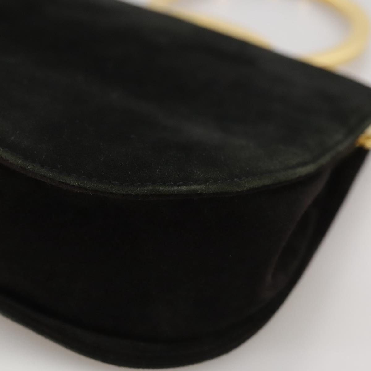Salvatore Ferragamo Salvatore Ferragamo Gancini Hand Bag Suede Black Gold Size ONE SIZE - 13 Thumbnail