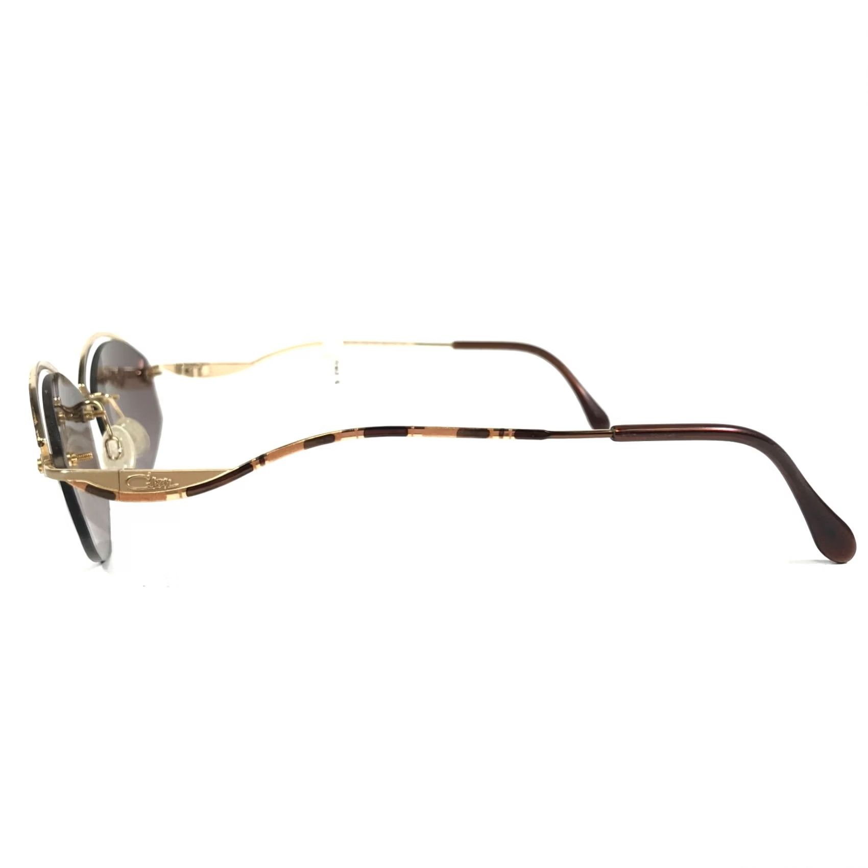 Cazal Sunglasses MOD.104 COL.738 Brown Gold Rectangular Frames with Purple Lens Cazal Sunglasses 8514 main image 3