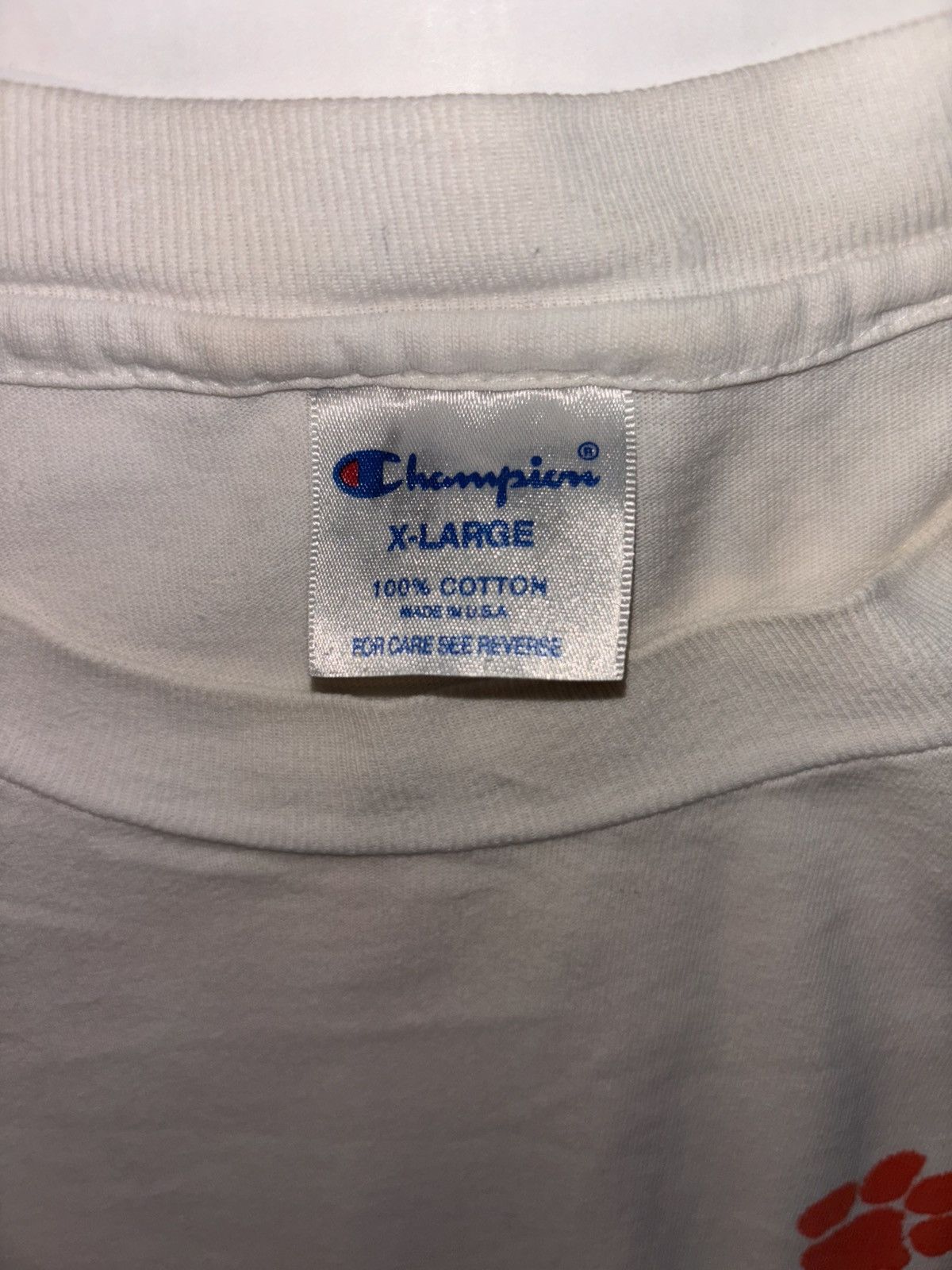 Champion Vtg Champion Clemson Tigers Volleyball 90s USA Single Stitch Size US XL / EU 56 / 4 - 6 Thumbnail