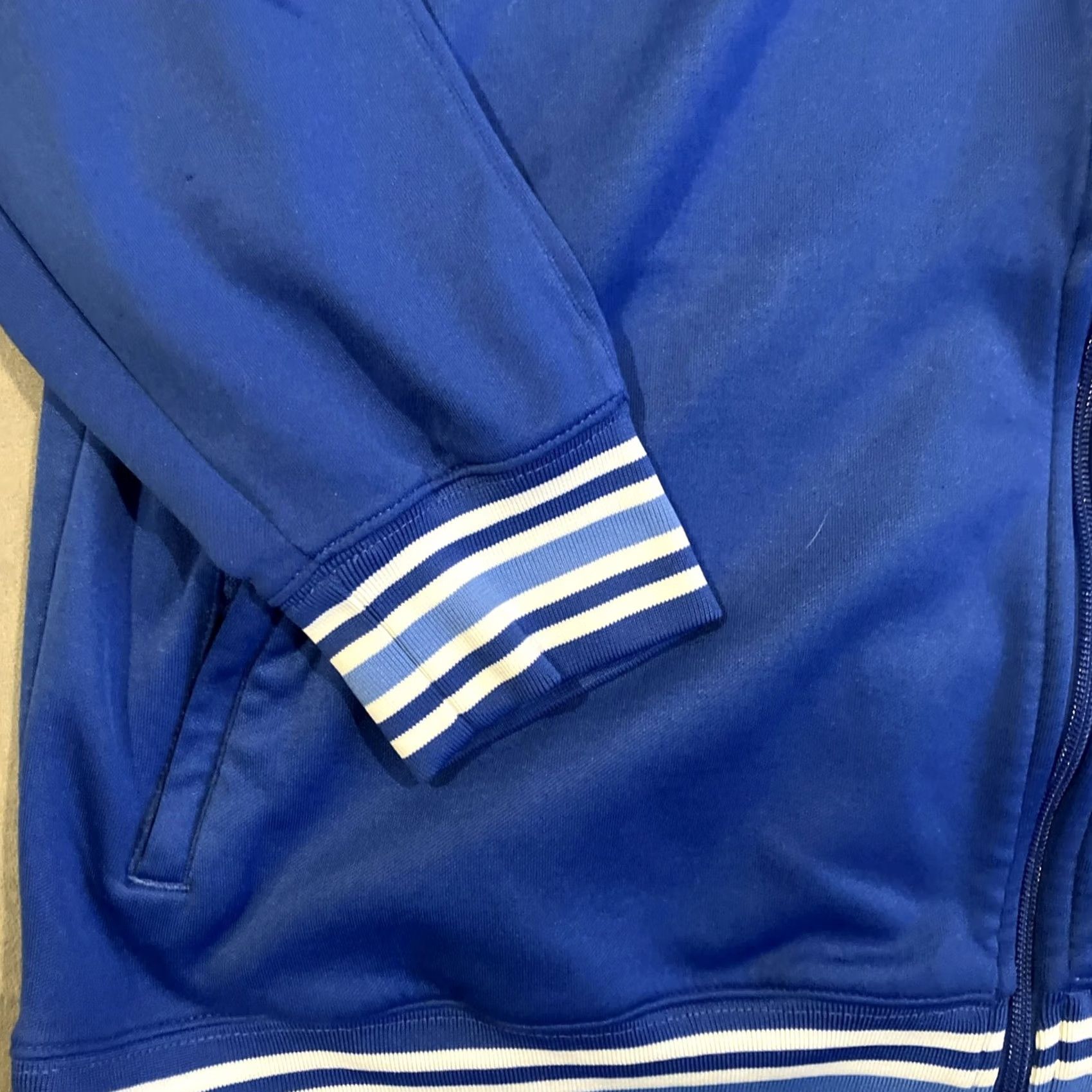 Nike Vintage Nike Athletic Dept. Blue & White Stripes Full Zip Track Jacket - XXL Size US XXL / EU 58 / 5 - 2 Thumbnail