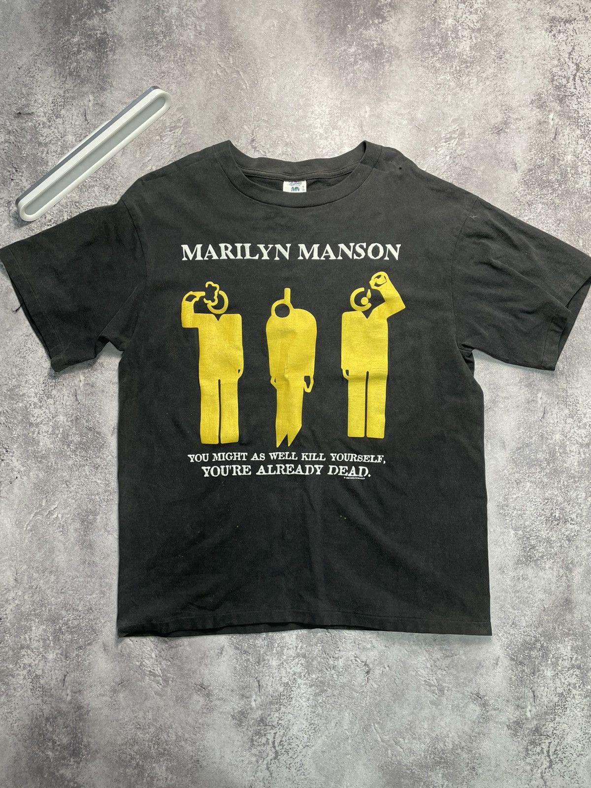 Band Tees ARCHIVE 1996 M. MANSON KILL YOURSELF TEE FADED Size L Size US L / EU 52-54 / 3 - 1 Thumbnail