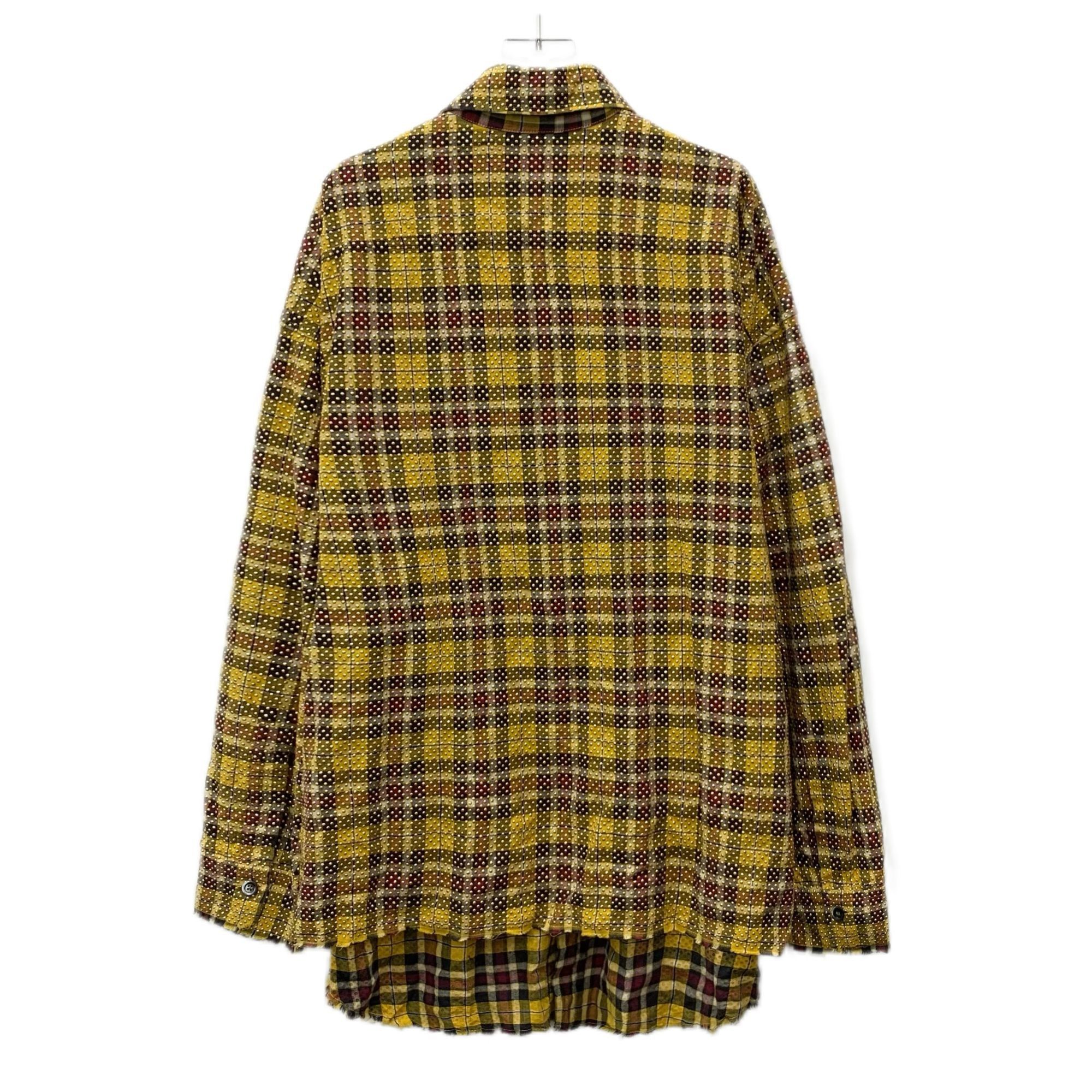 Faith Connexion Faith Connexion Yellow Beaded Checkered Oversize Shirt Long- Size S / US 4 / IT 40 - 8 Thumbnail