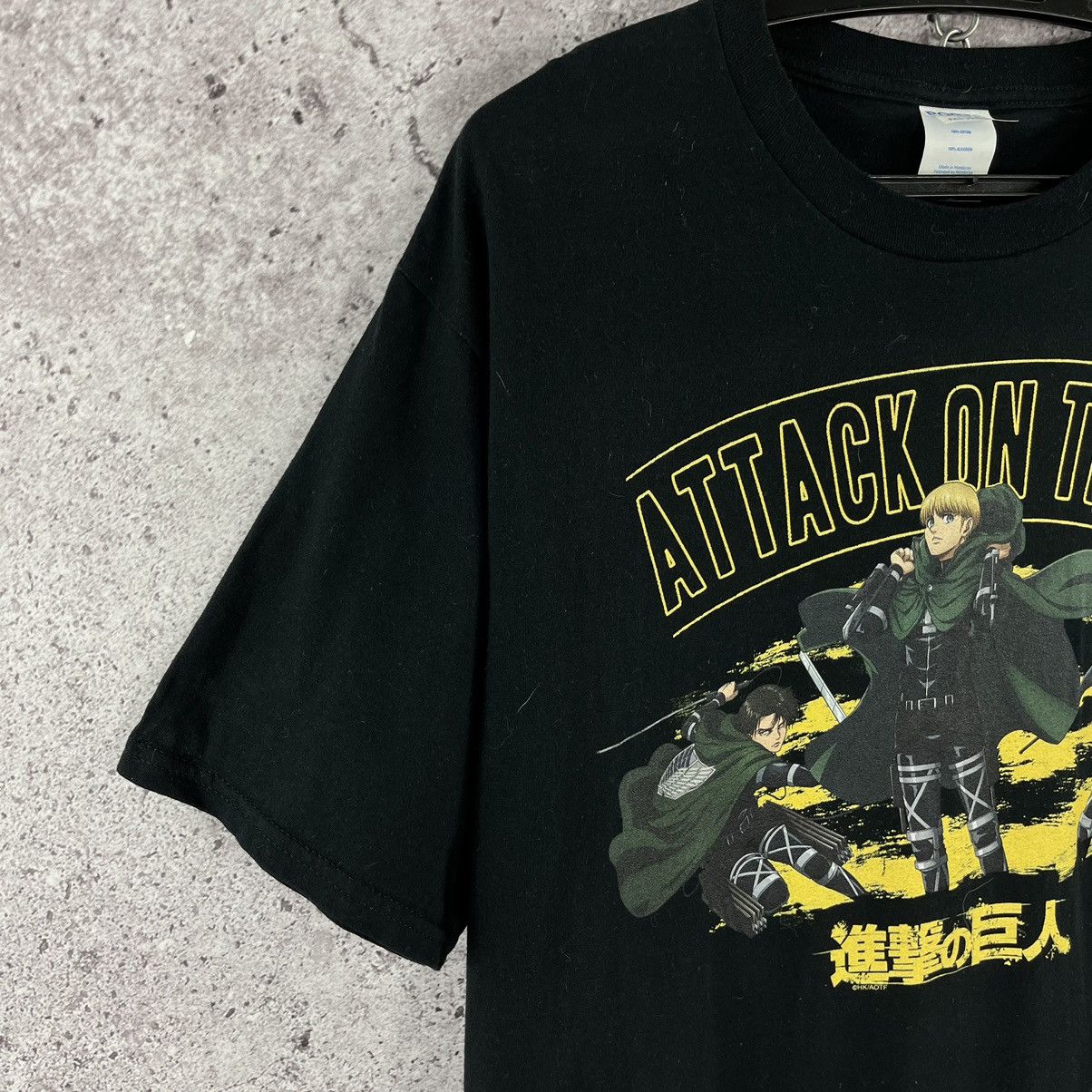 Japanese Brand Attack on Titan Anime Tee Port Company Big Logo Black Size L Size US L / EU 52-54 / 3 - 2 Thumbnail