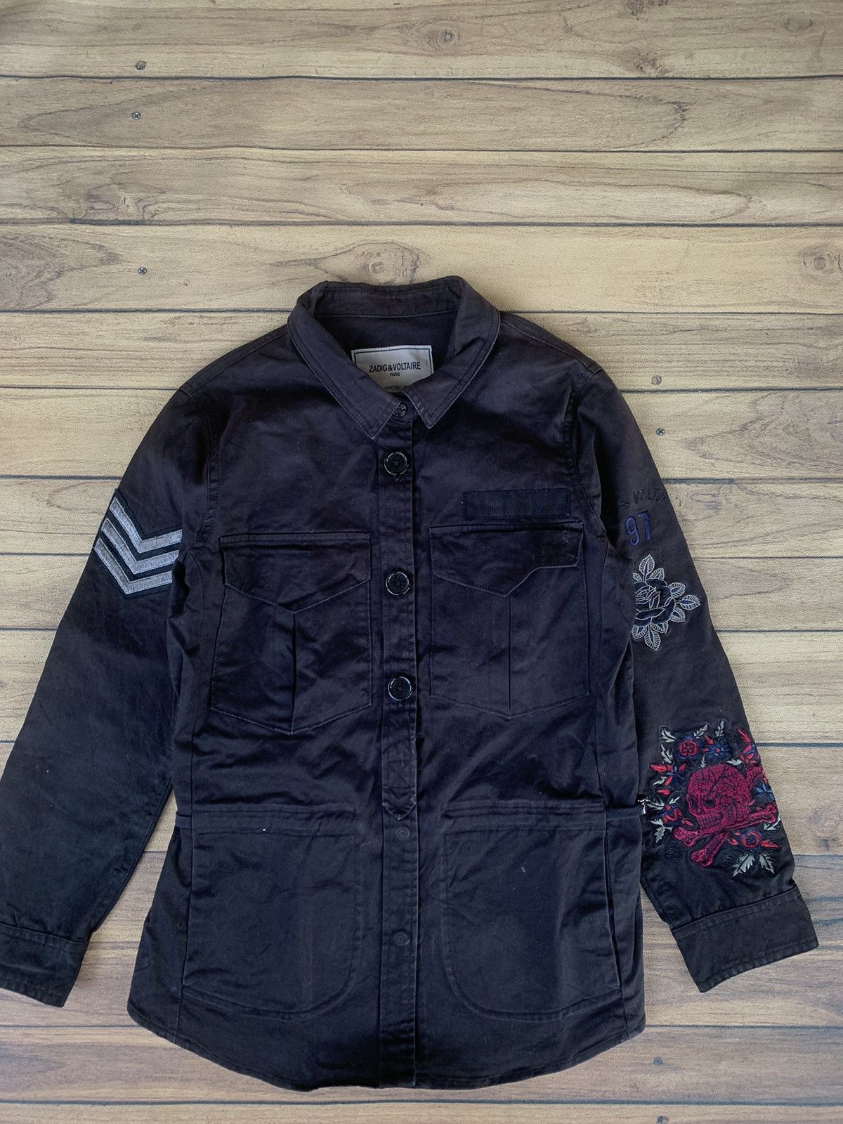 Zadig & Voltaire Zadig and voltaire military parka embordir design Size S / US 4 / IT 40 - 1 Thumbnail