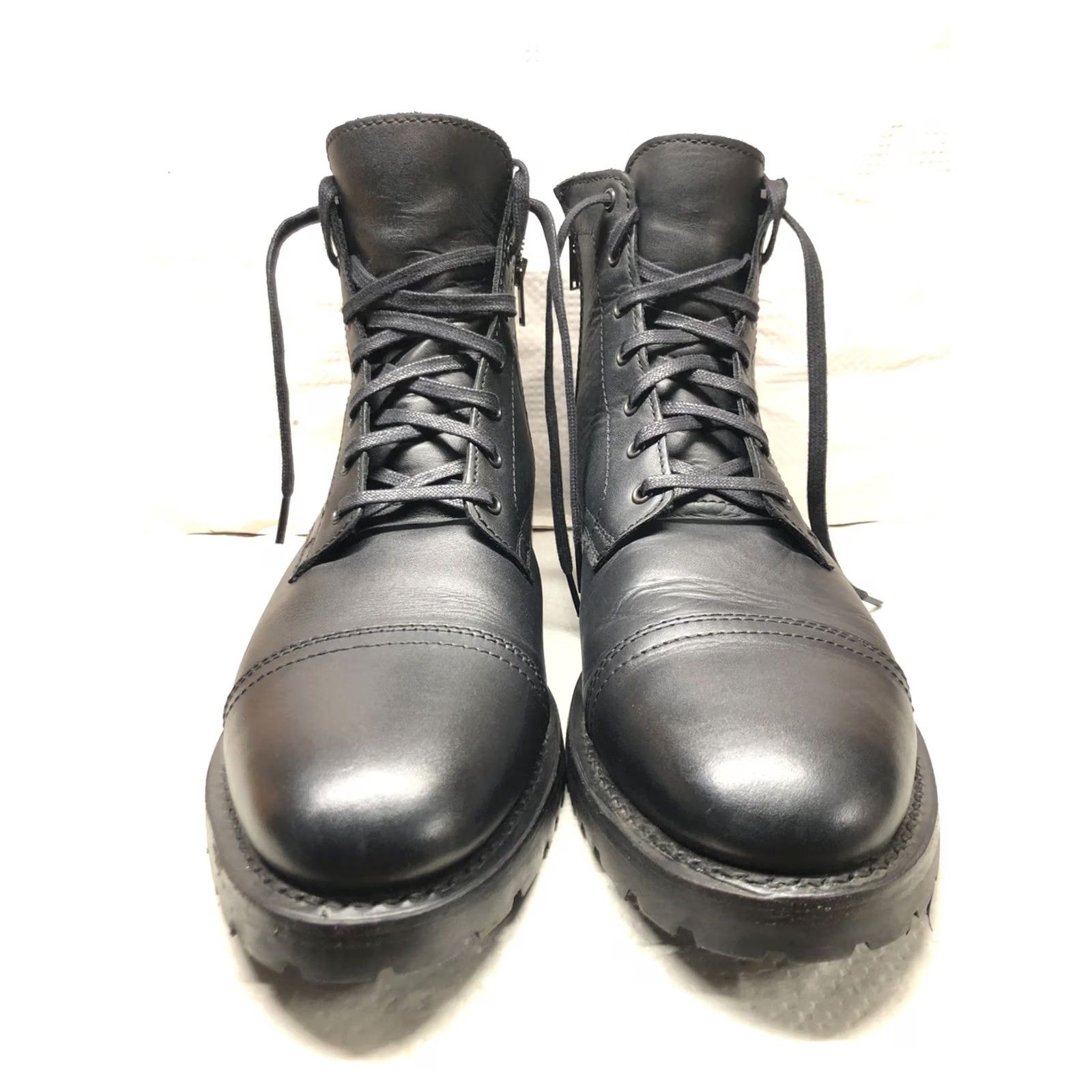 Thursday Boot Company Thursday Boot Co. Everyday Cap Toe Leather Ankle Boots Black Mens 13 Size ONE SIZE - 3 Thumbnail