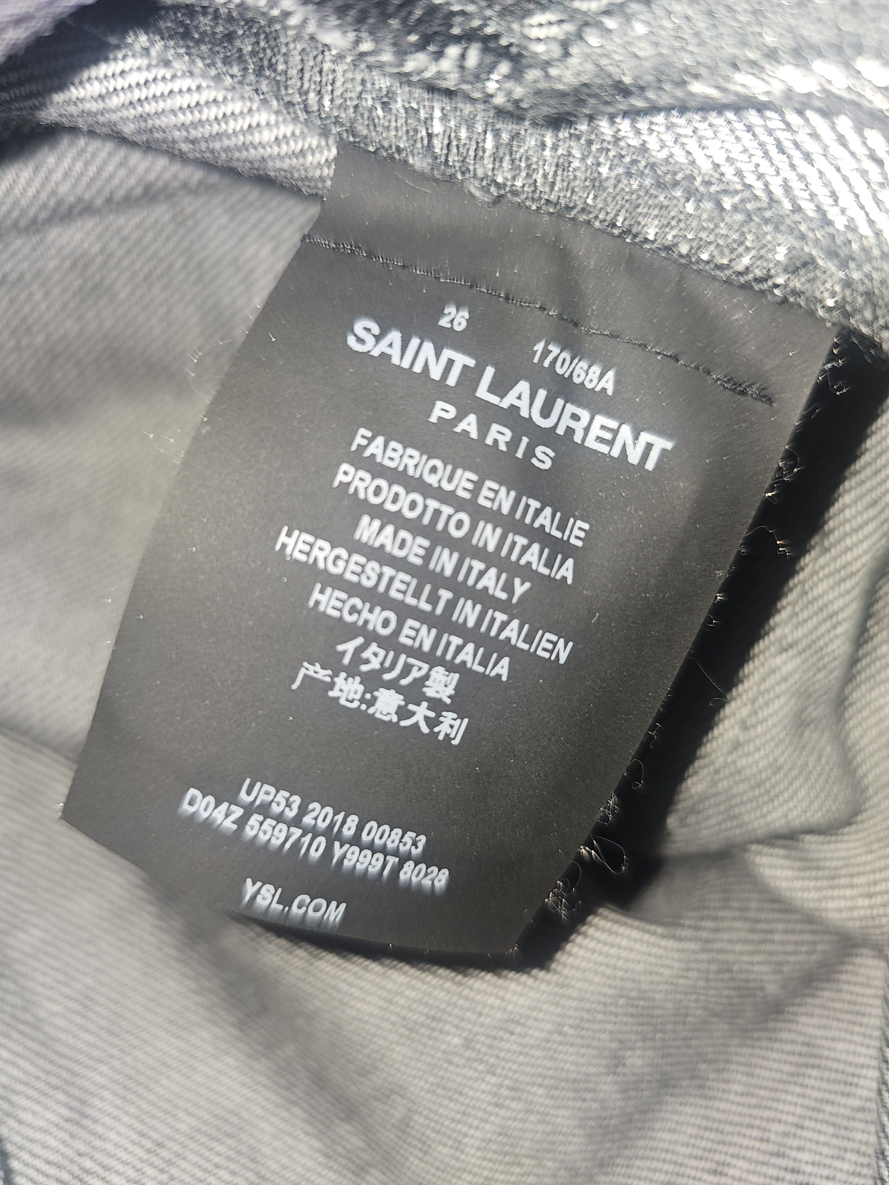 Saint Laurent Paris Hedi slimane radioactive jeans SS 2015 Size US 26 / EU 42 - 6 Thumbnail