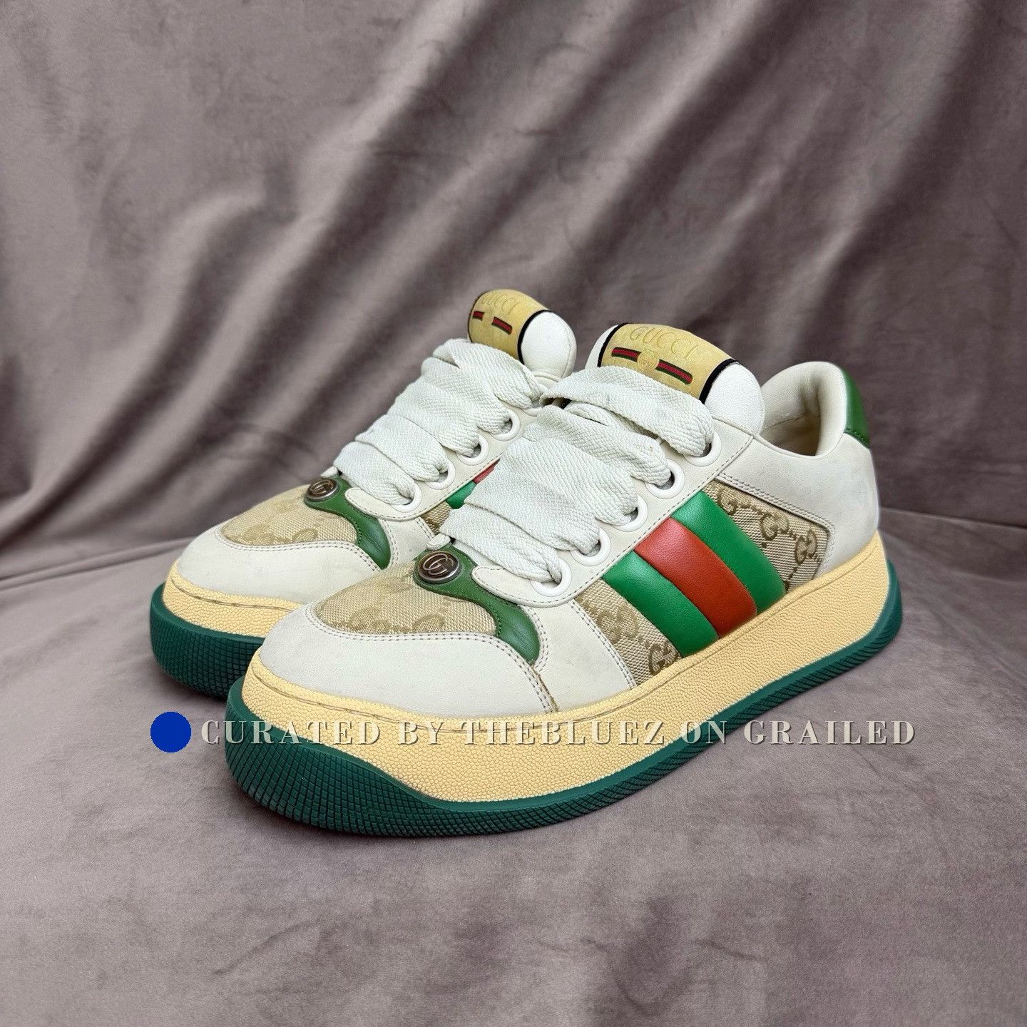 Gucci Gucci Screener Distressed Sneakers Size US 8.5 / EU 41-42 - 1 Thumbnail