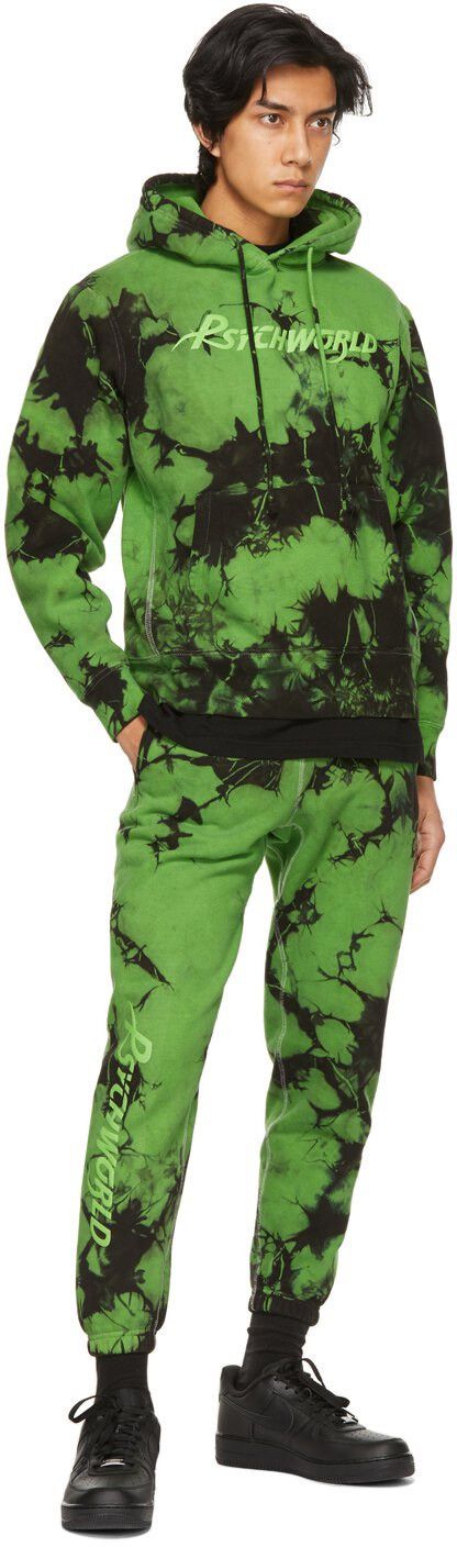 AWGE PSYCHWORLD GREEN TIE DYE HOODIE Size US M / EU 48-50 / 2 - 3 Thumbnail
