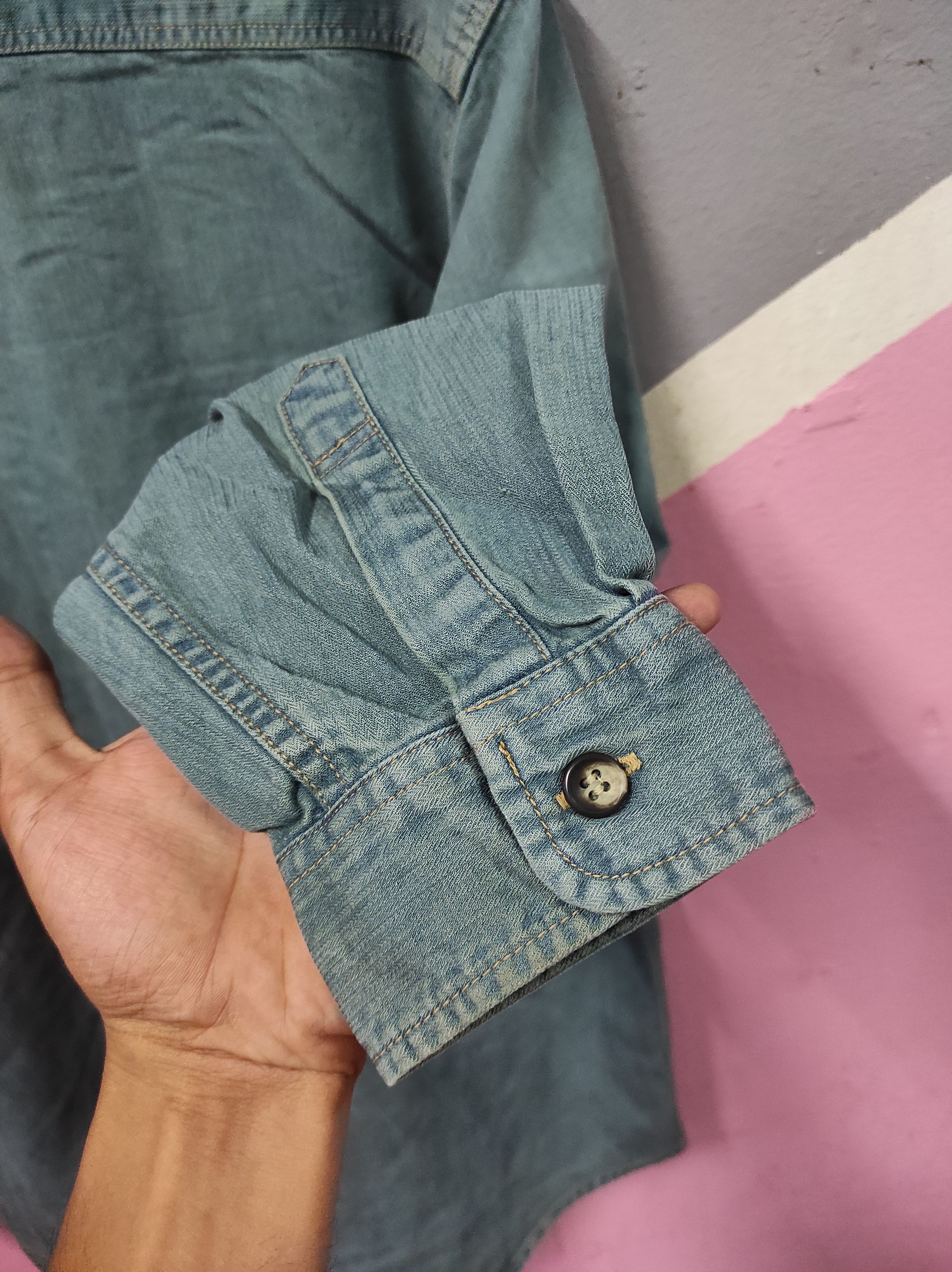 Kenzo KENZO JEANS VTG SHIRT BUTTON UP Size US M / EU 48-50 / 2 - 4 Thumbnail
