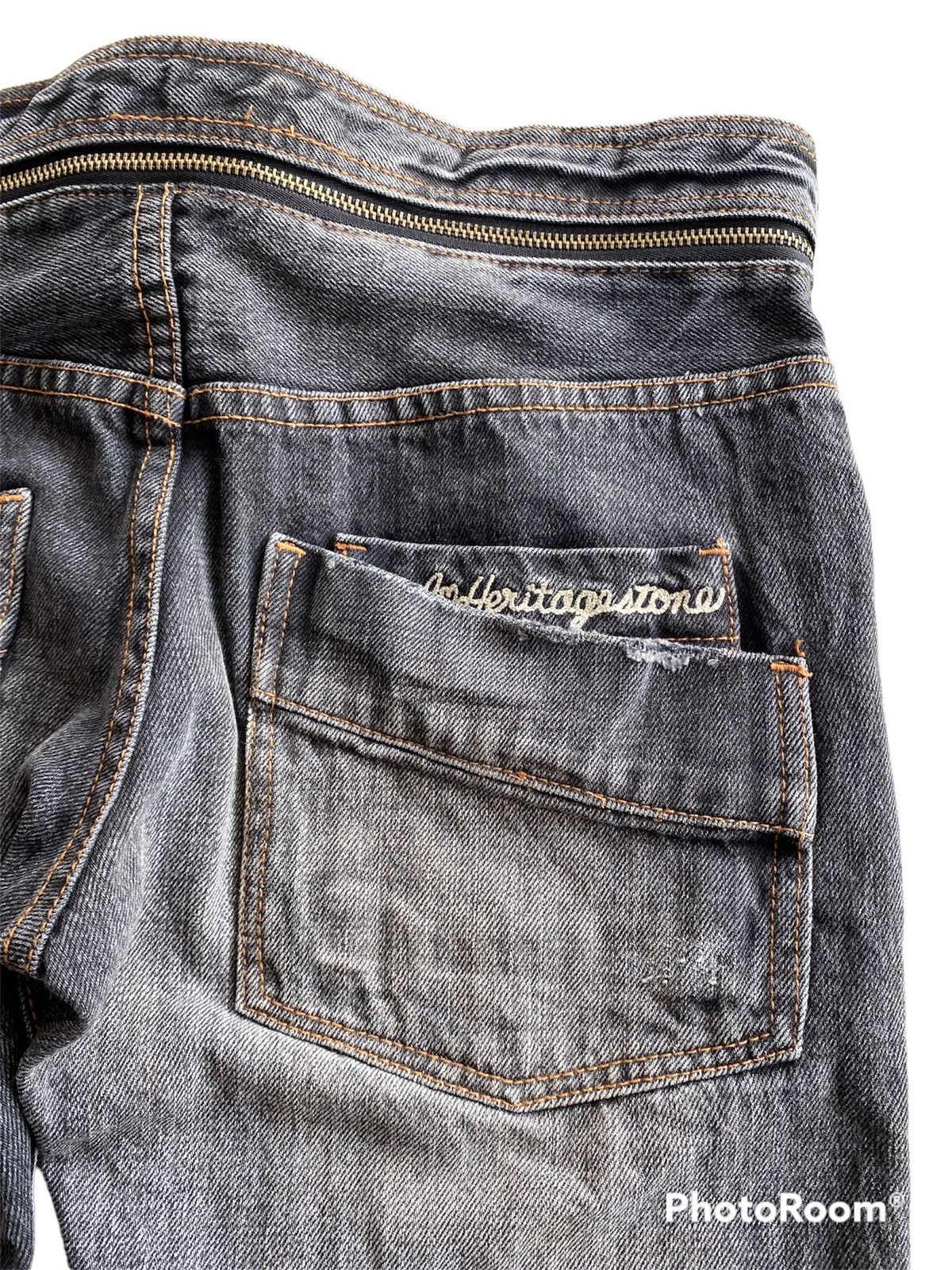 Hysteric Glamour × If Six Was Nine × Le Grande Bleu (L.G.B.) Japanese Vintage Heritage Stone Punk Black Jeans Size US 30 / EU 46 - 17 Thumbnail