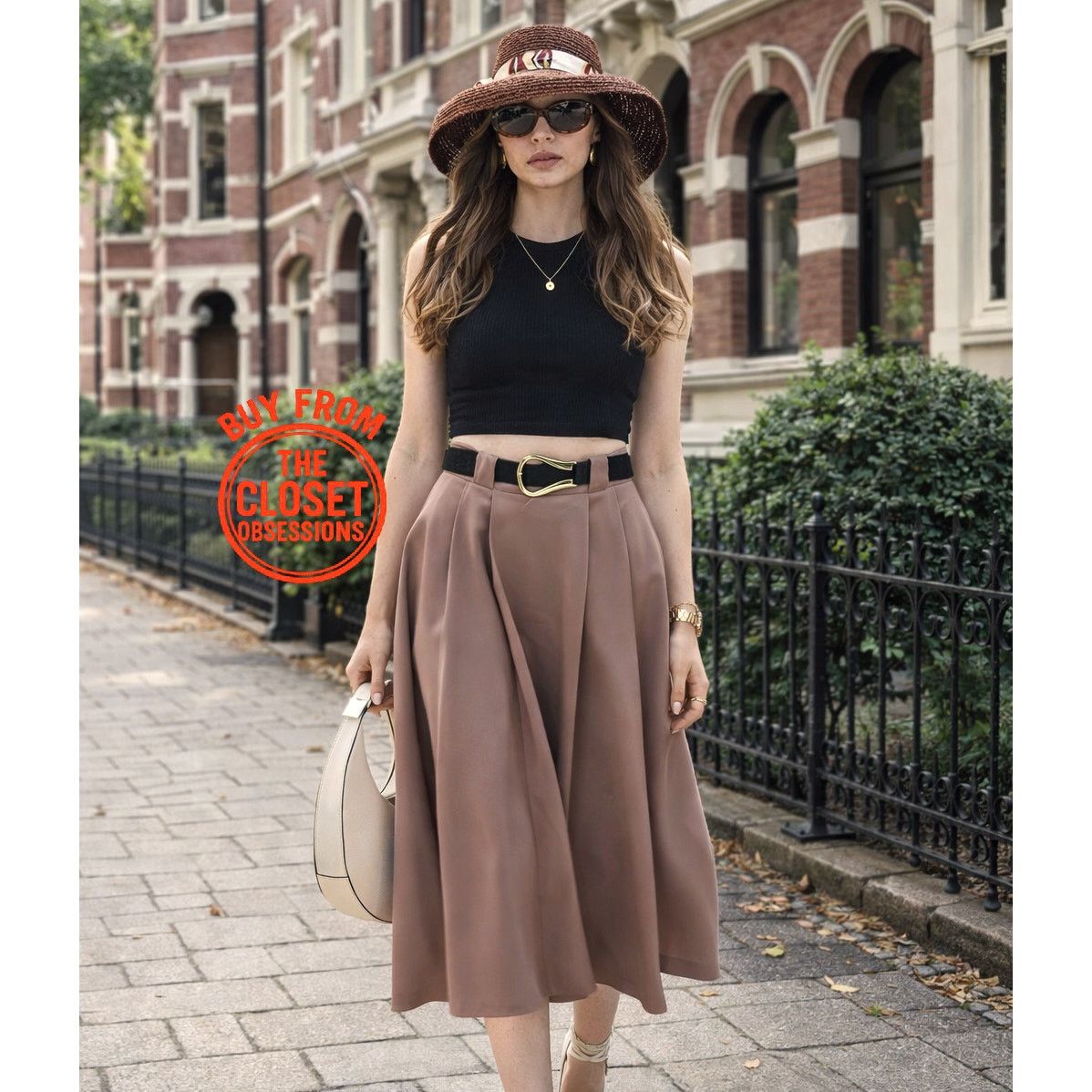 Zara ZARA Wool Blend Midi Skirt NWT Quiet Luxury High Waist Size 32" / US 10 / IT 46 - 2 Thumbnail