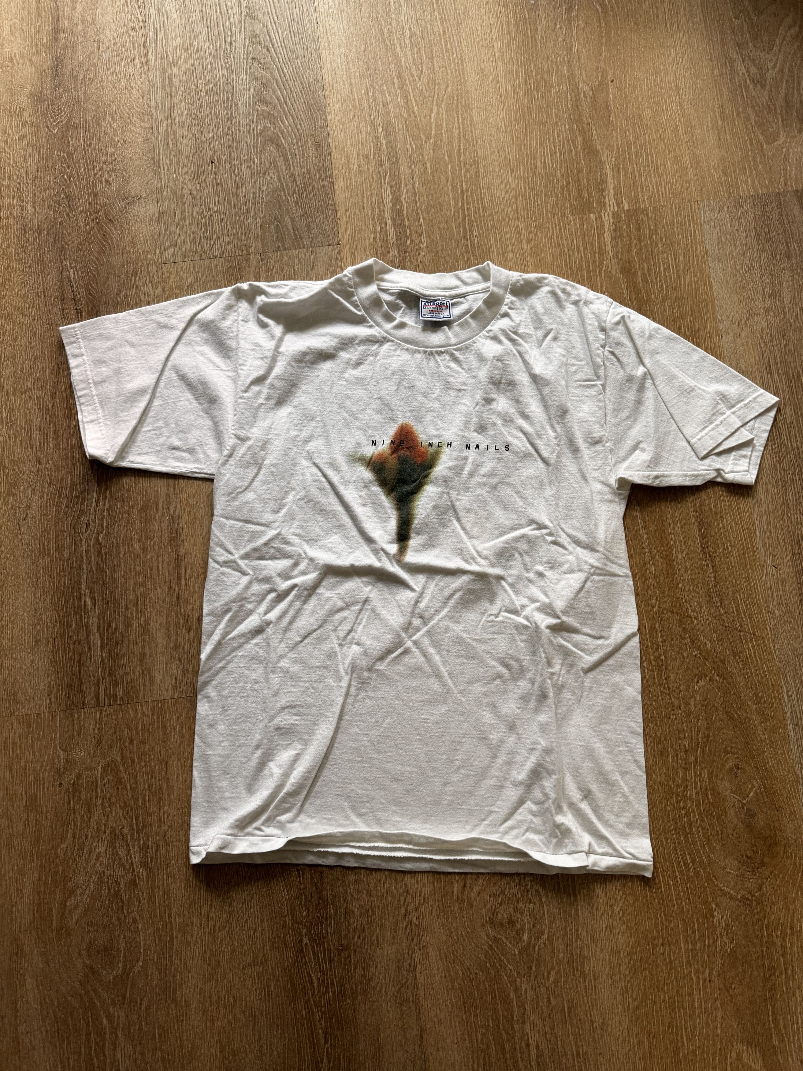 Band Tees × Vintage Nine Inch Nails NIN Vintage White 2000