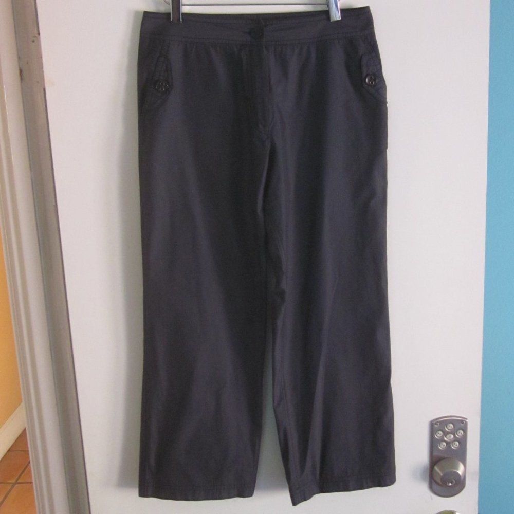 Carel Paris Gerard Darel Womens Crop Pants Size 38 (US 6) Dark Blue / G Size 27" / US 4 / IT 40 - 8 Thumbnail