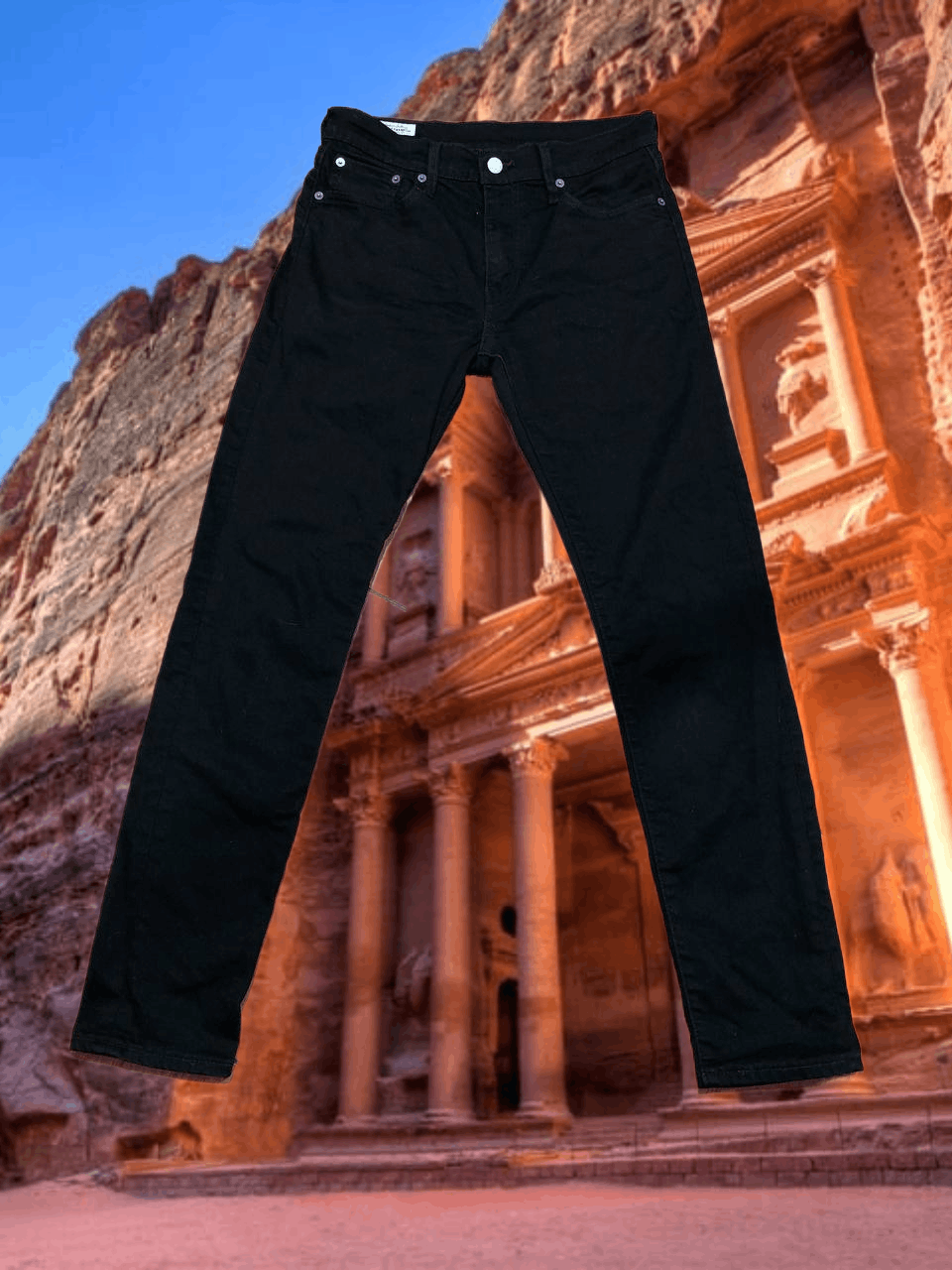 Levi's Vintage jeans Levi's 512 black crazy Y2K w30 streetwear Size US 30 / EU 46 - 1 Thumbnail