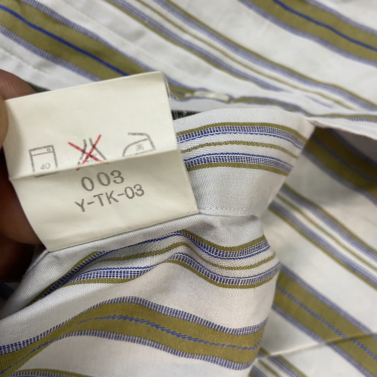 Christian Dior Monsieur Christian Dior Button Up Striped Shirt Size US XXL / EU 58 / 5 - 6 Thumbnail