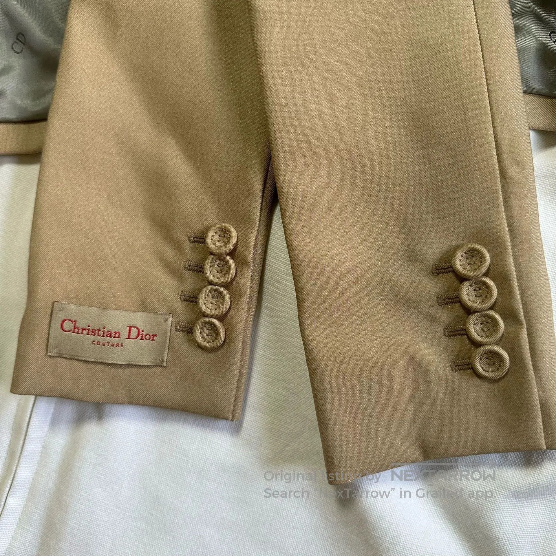 Dior Dior Man Khaki Double Layer Collar Blazer. Size US M / EU 48-50 / 2 - 2 Thumbnail