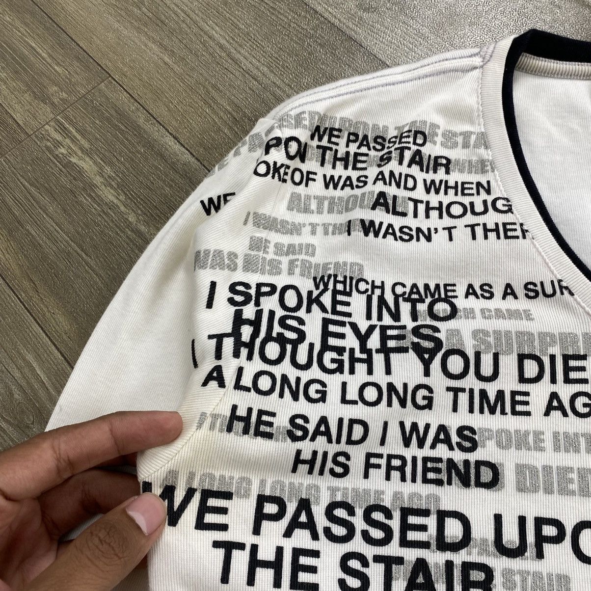 Japanese Brand 2000s Nicole Club Poem Ifsixwasnine Y2K Lgb Style Longsleeve Size US L / EU 52-54 / 3 - 7 Thumbnail