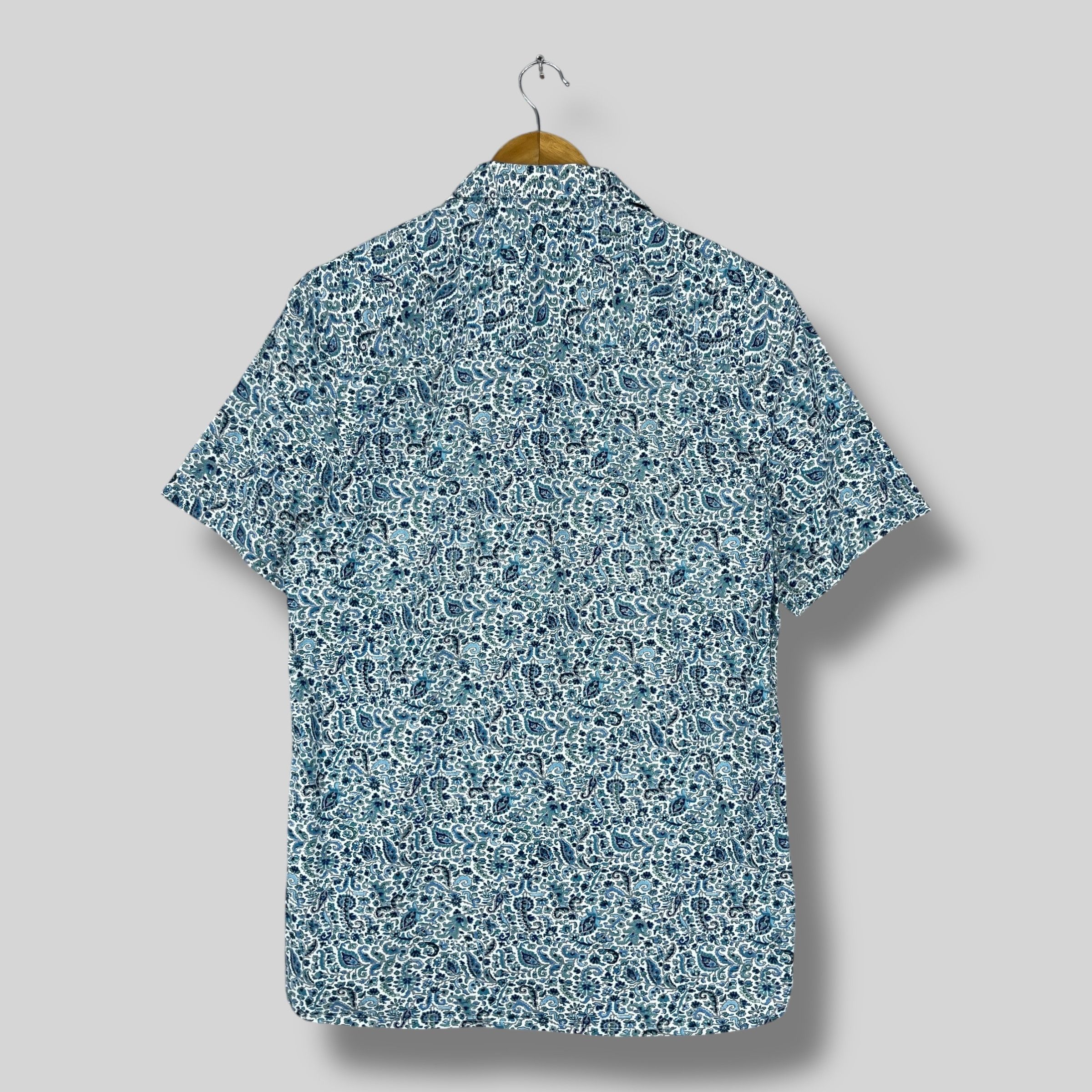 Perry Ellis Vintage Abstract Floral Paisley Flower Pattern Shirt Size US M / EU 48-50 / 2 - 8 Thumbnail