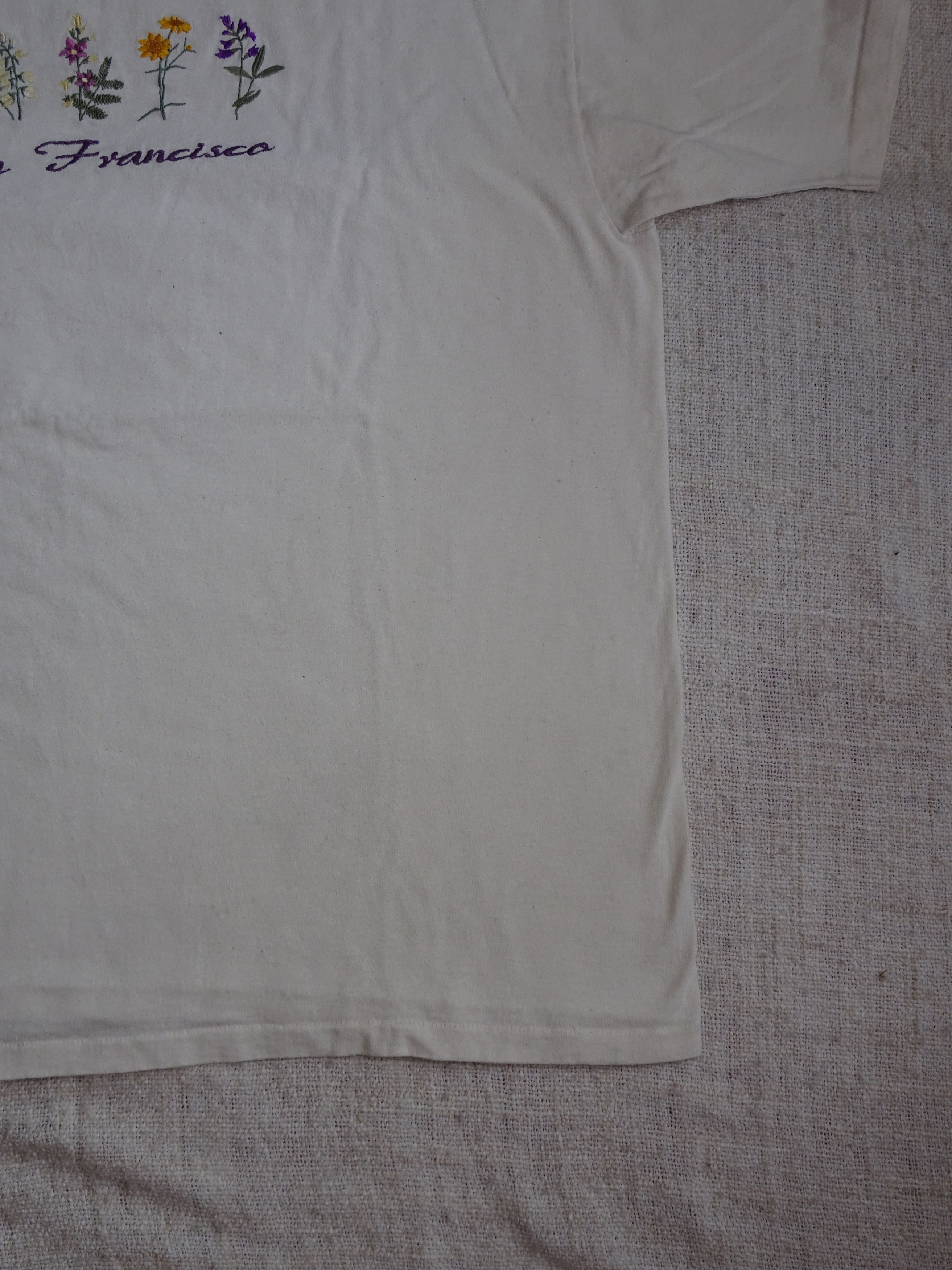 Vintage Vtg 90s Single Stitch Embroidered San Francisco Tee Size US XL / EU 56 / 4 - 3 Thumbnail