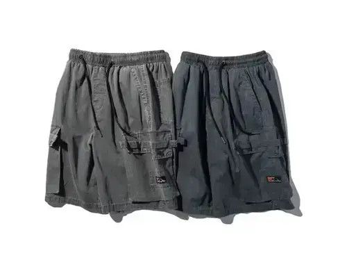 Other 21SS Tokyo Union Washed Grey Worker Shorts Size US 32 / EU 48 - 4 Thumbnail