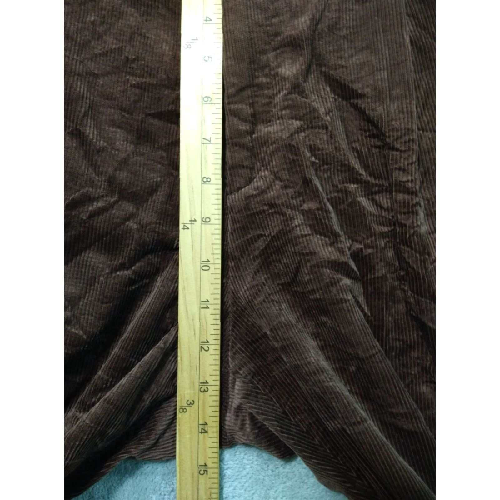 Uniqlo Uniqlo Women’s Chino Pants Large Brown Corduroy Pleated Wide Leg High Rise Casual Preppy Size 36" / US 14 / IT 50 - 4 Thumbnail