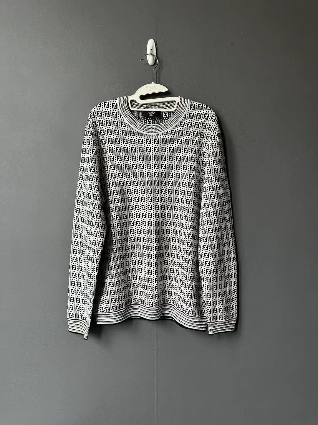 Fendi All-over Print Knit Sweater