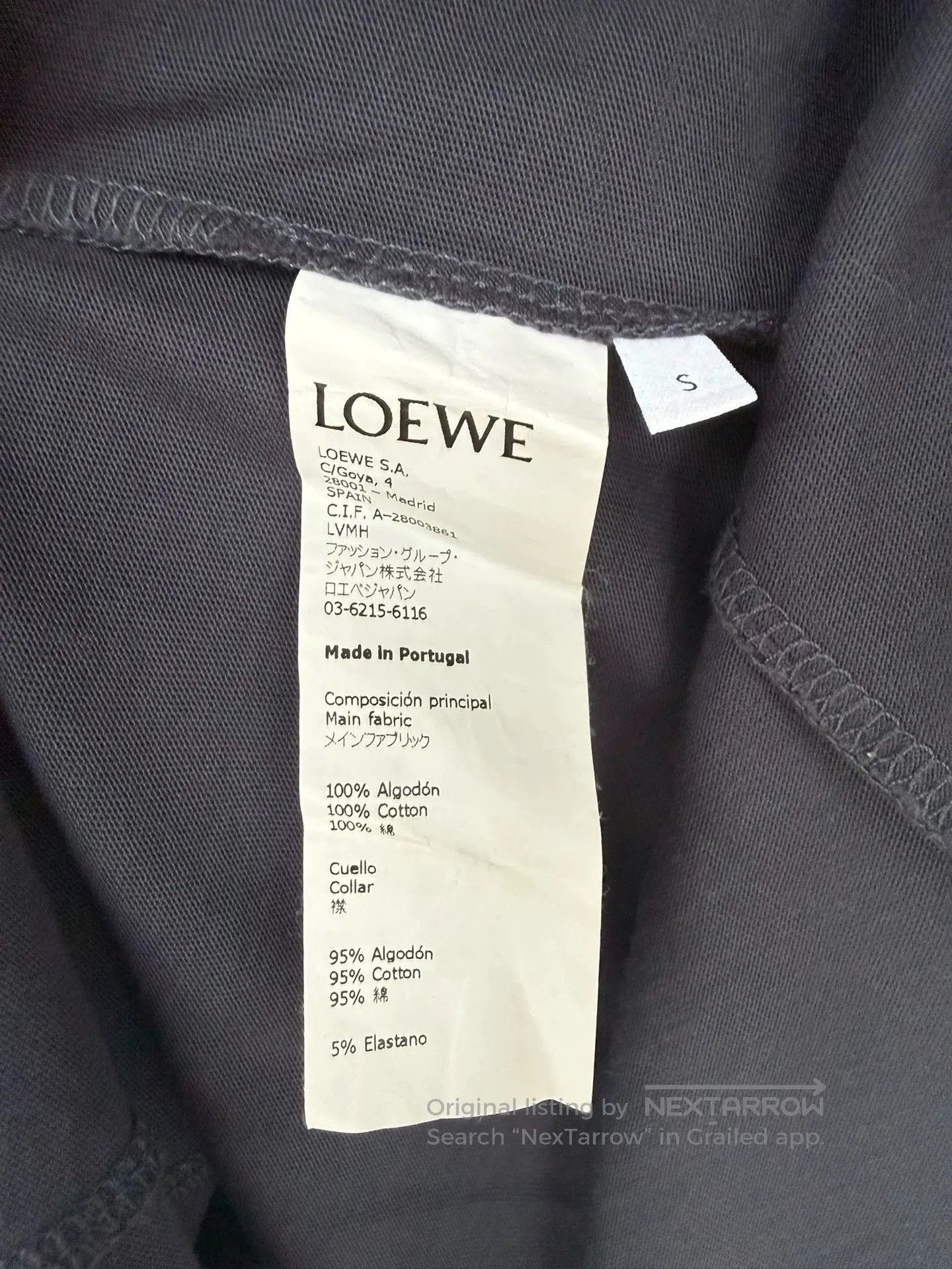 Loewe Loewe Embroidered Logo Short Sleeve T. Size US S / EU 44-46 / 1 - 3 Thumbnail