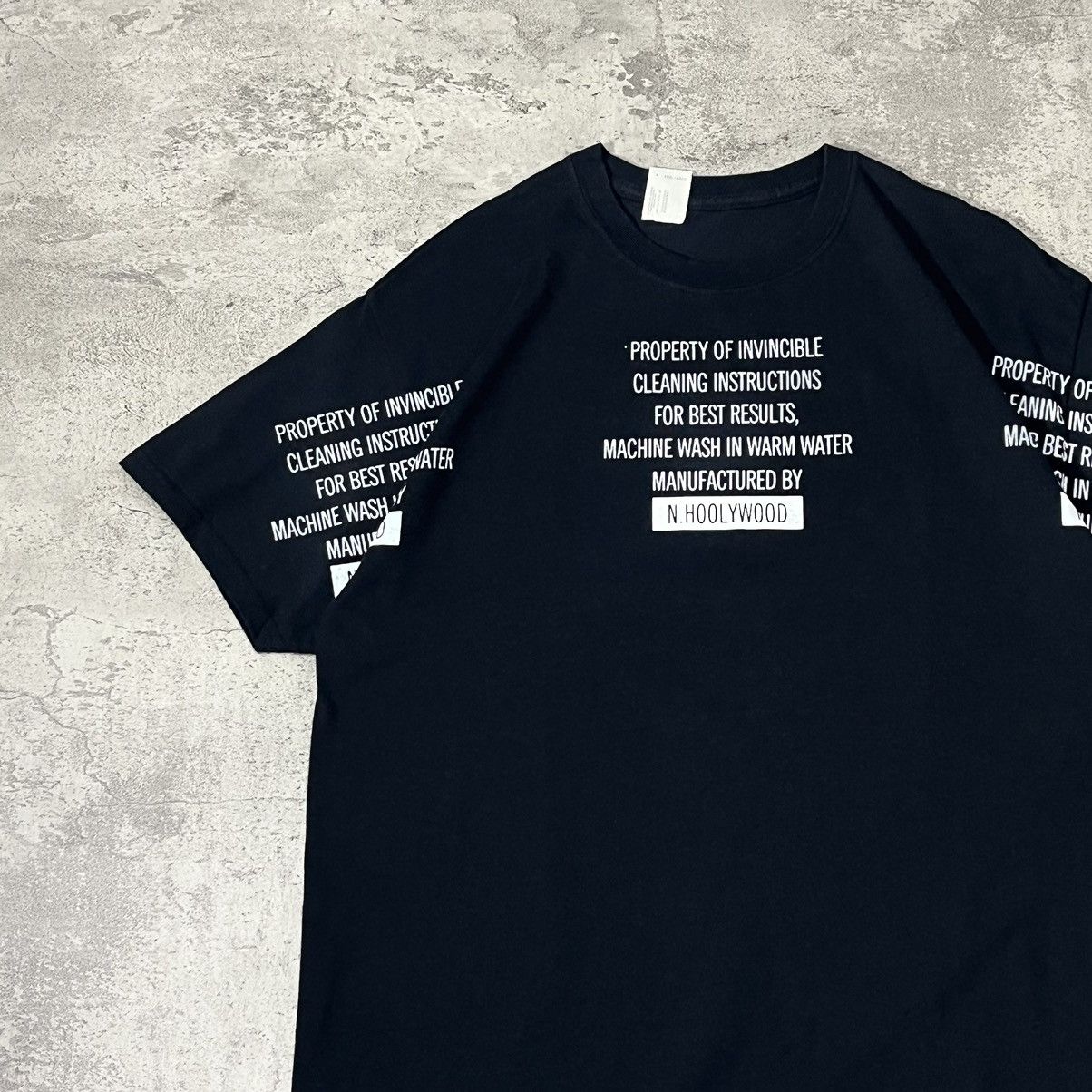 N.Hoolywood INVINCIBLE X N.HOOLYWOOD Exchange Service SS Tee - Black Size US M / EU 48-50 / 2 - 3 Thumbnail