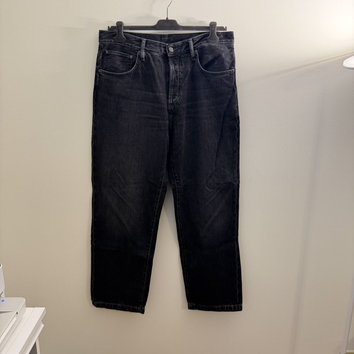 Acne Studios Toj Straight Fit Denim in Vintage Black Size US 33 - 2 Thumbnail