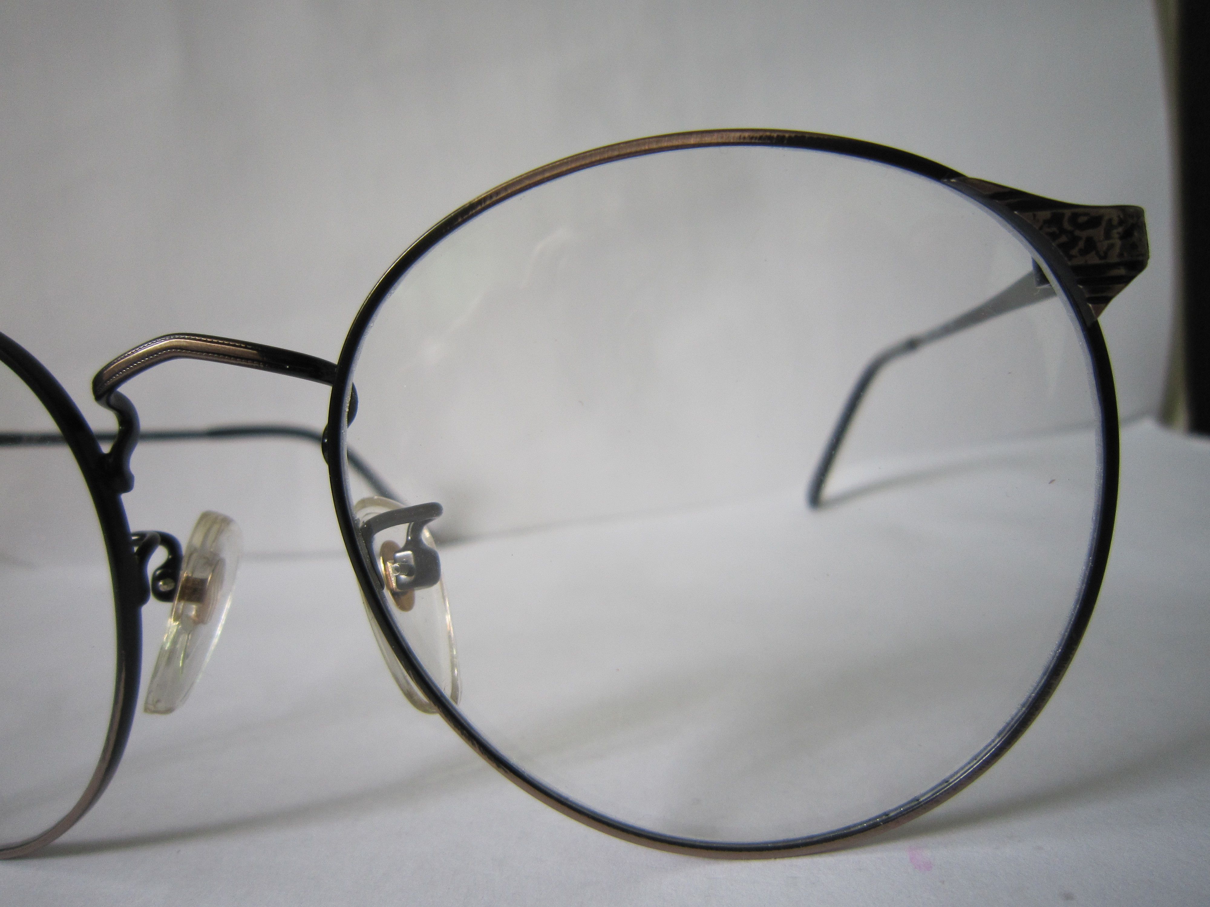 Vintage Vintage 80s TURA Mod 247 Gold Round Eyeglasses Frame Japan Size ONE SIZE - 3 Thumbnail