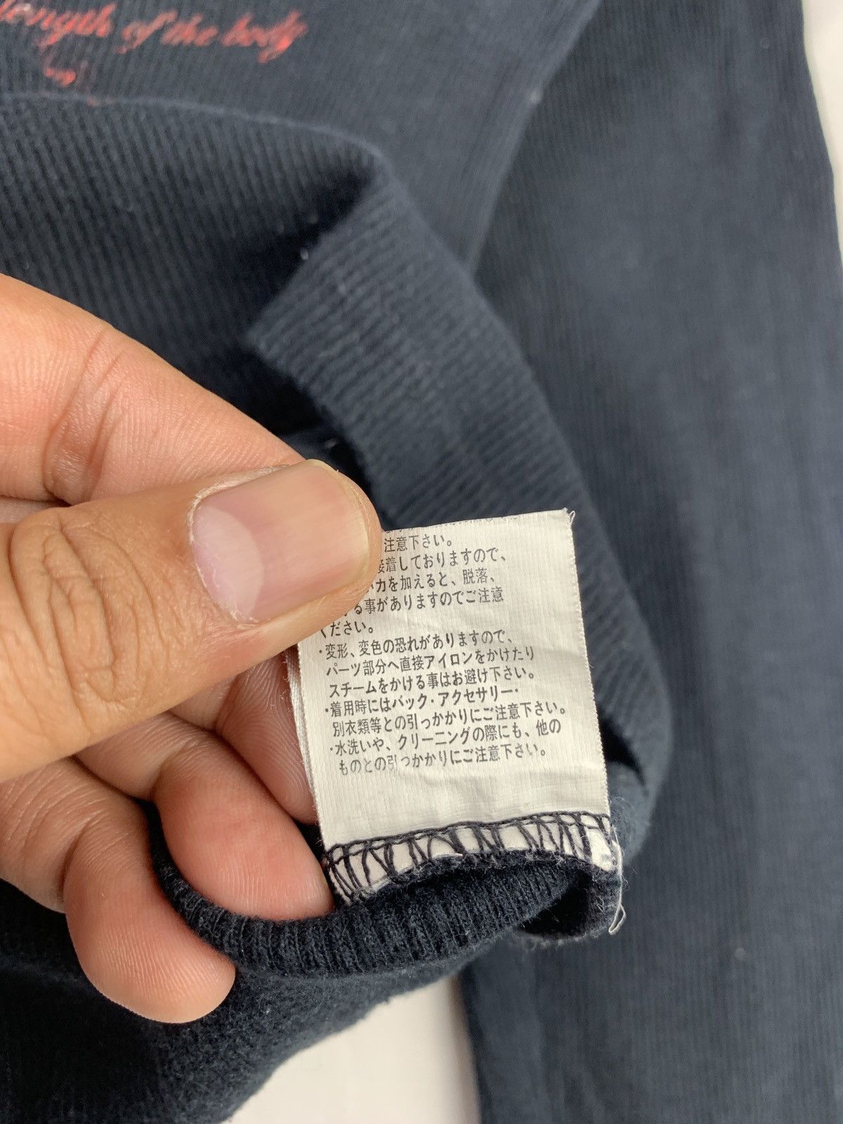 BERNINGS SHO 2000s Bernings Sho Japan Smokey Poem Letters Longsleeve Top Size L / US 10 / IT 46 - 13 Thumbnail