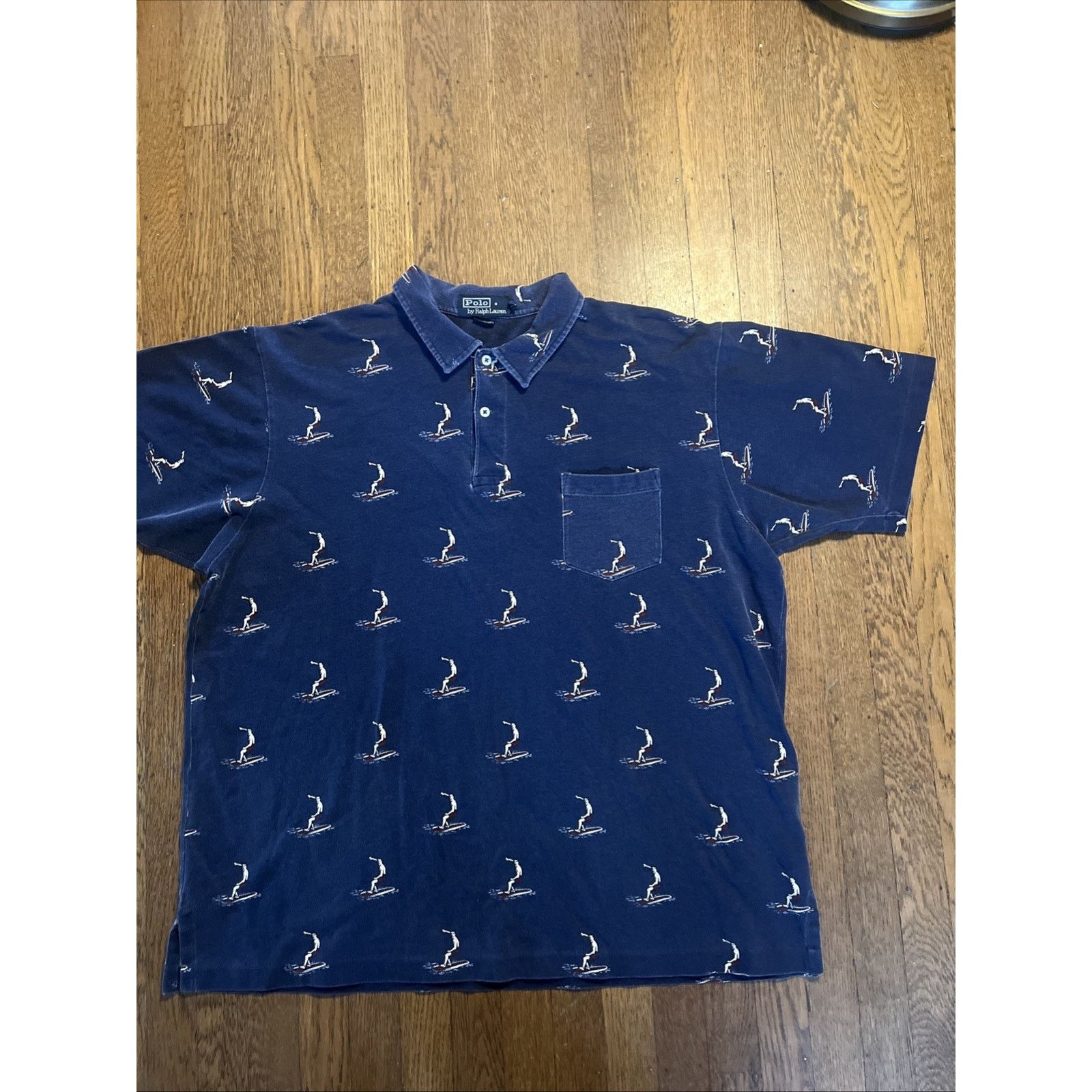 Polo Ralph Lauren Polo Ralph Lauren surf graphic Polo Collar Shirt XXL Vintage Size US XXL / EU 58 / 5 - 2 Thumbnail