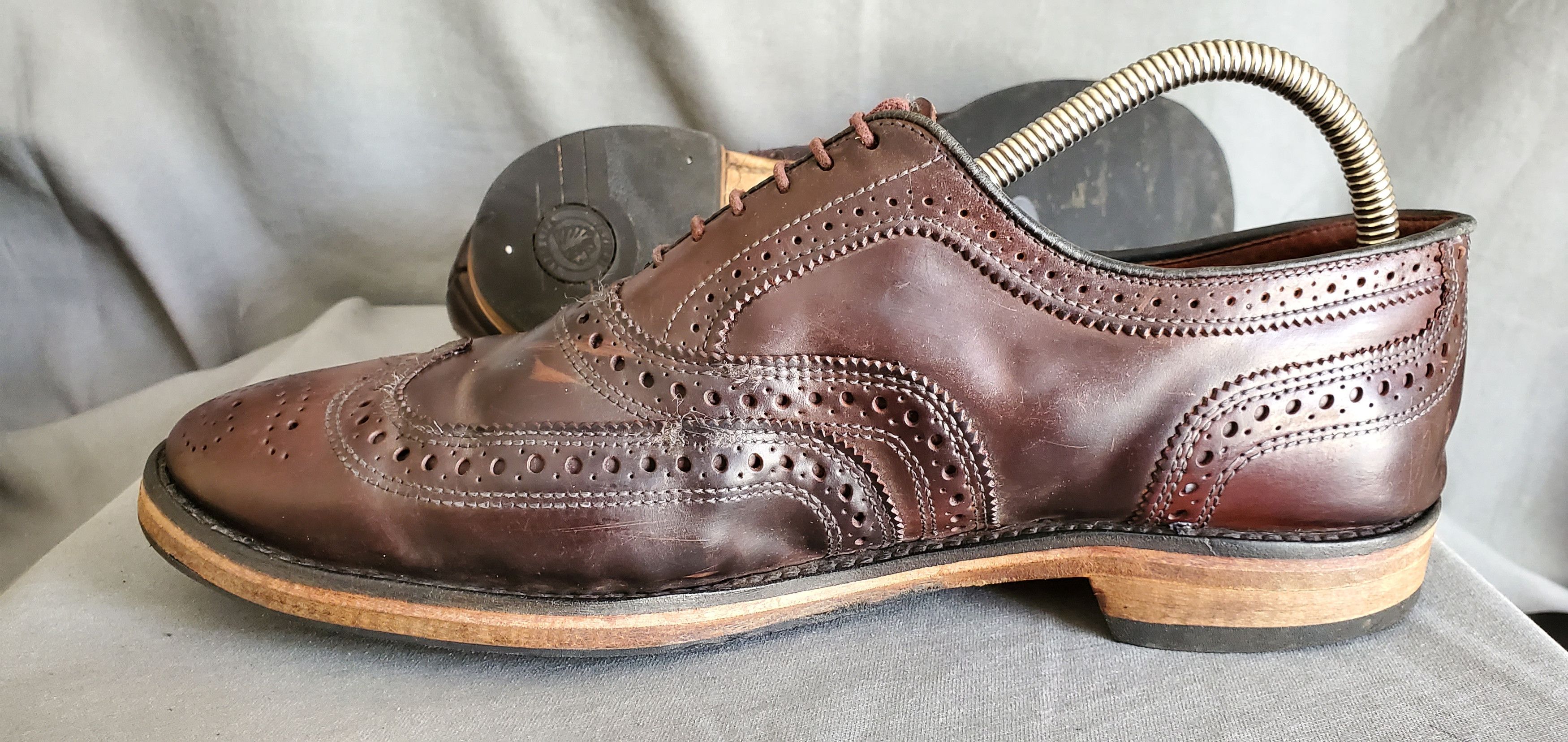 Allen Edmonds Allen Edmonds Cordovan Brogue Shoes Size US 9 / EU 42 - 6 Thumbnail