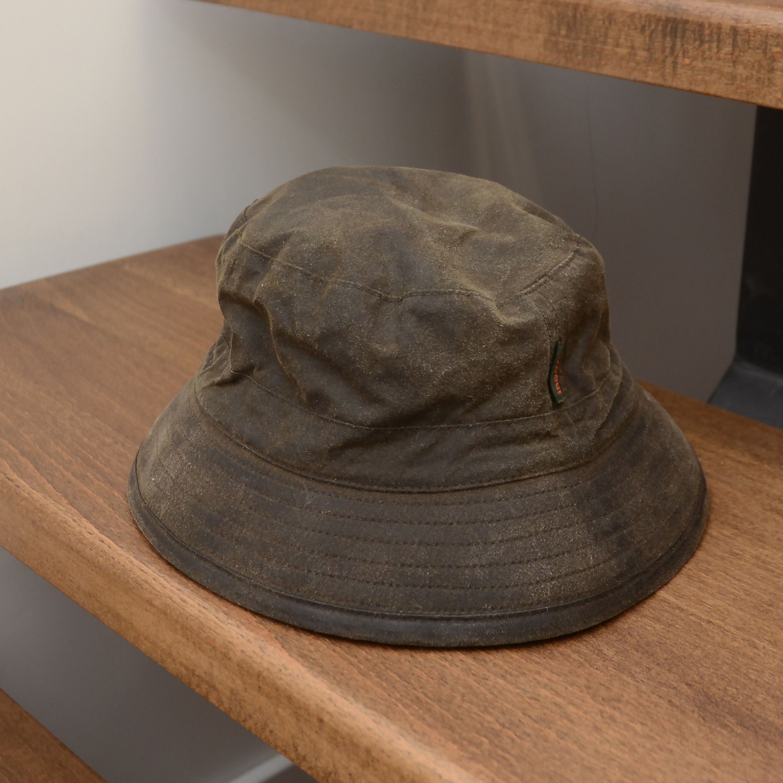 Barbour BARBOUR Waxed Cotton Bucket Hat Khaki Brown Waterproof Size ONE SIZE - 3 Thumbnail