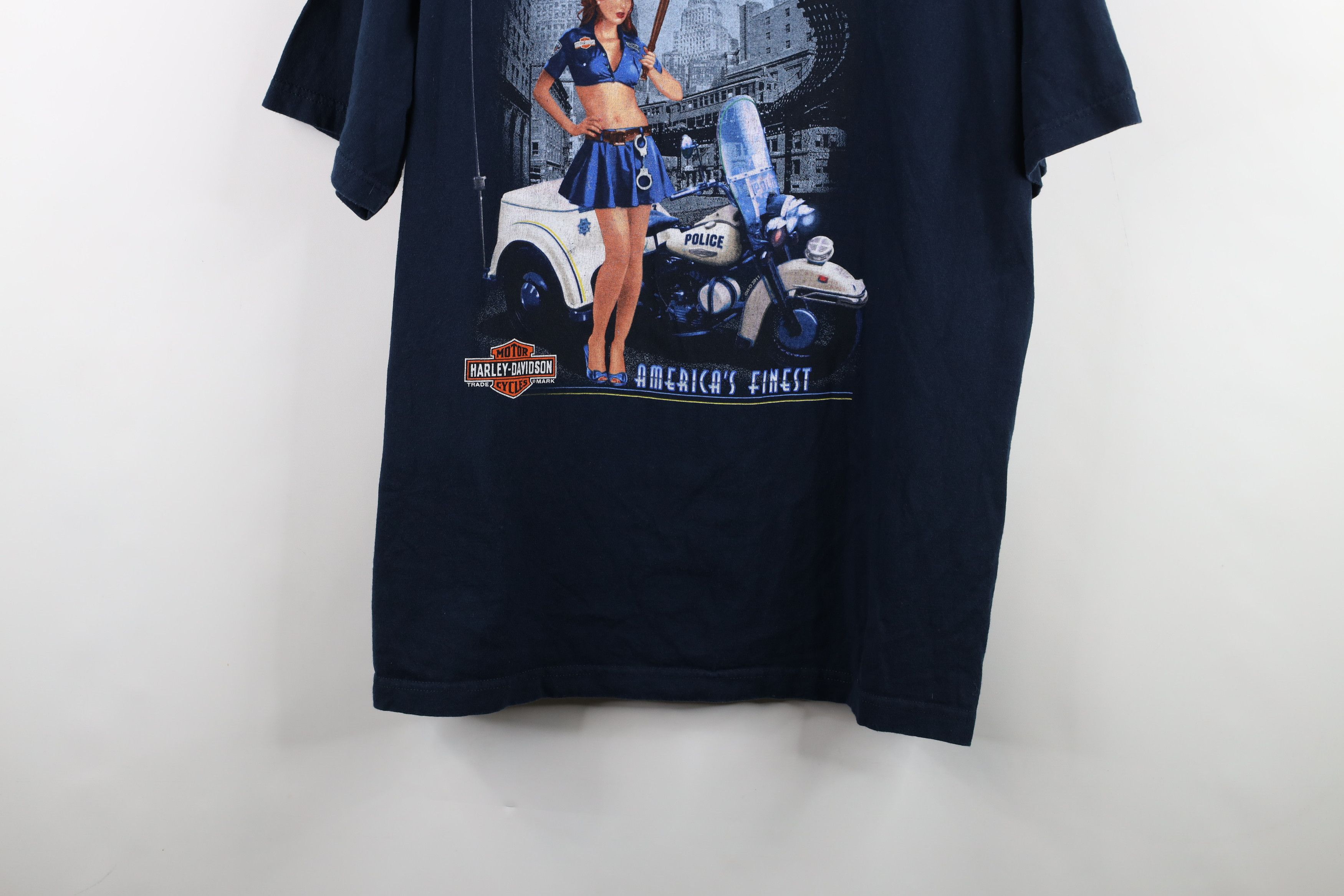 Harley Davidson × Vintage Vintage Y2K Harley Davidson Pin Up Girl Short Sleeve T-Shirt Size US XXL / EU 58 / 5 - 3 Thumbnail