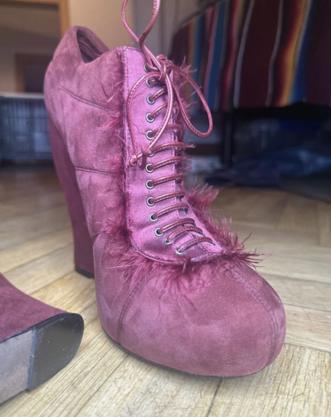 Nina Ricci RARE Nina Ricci Archival Platform Heels Size US 9 / IT 39 - 2 Thumbnail