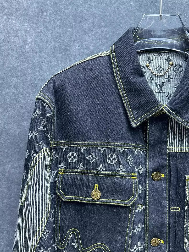 Louis Vuitton Louis Vuitton Louis Vuitton Deconstructed Denim Jacket for Size US L / EU 52-54 / 3 - 6 Thumbnail